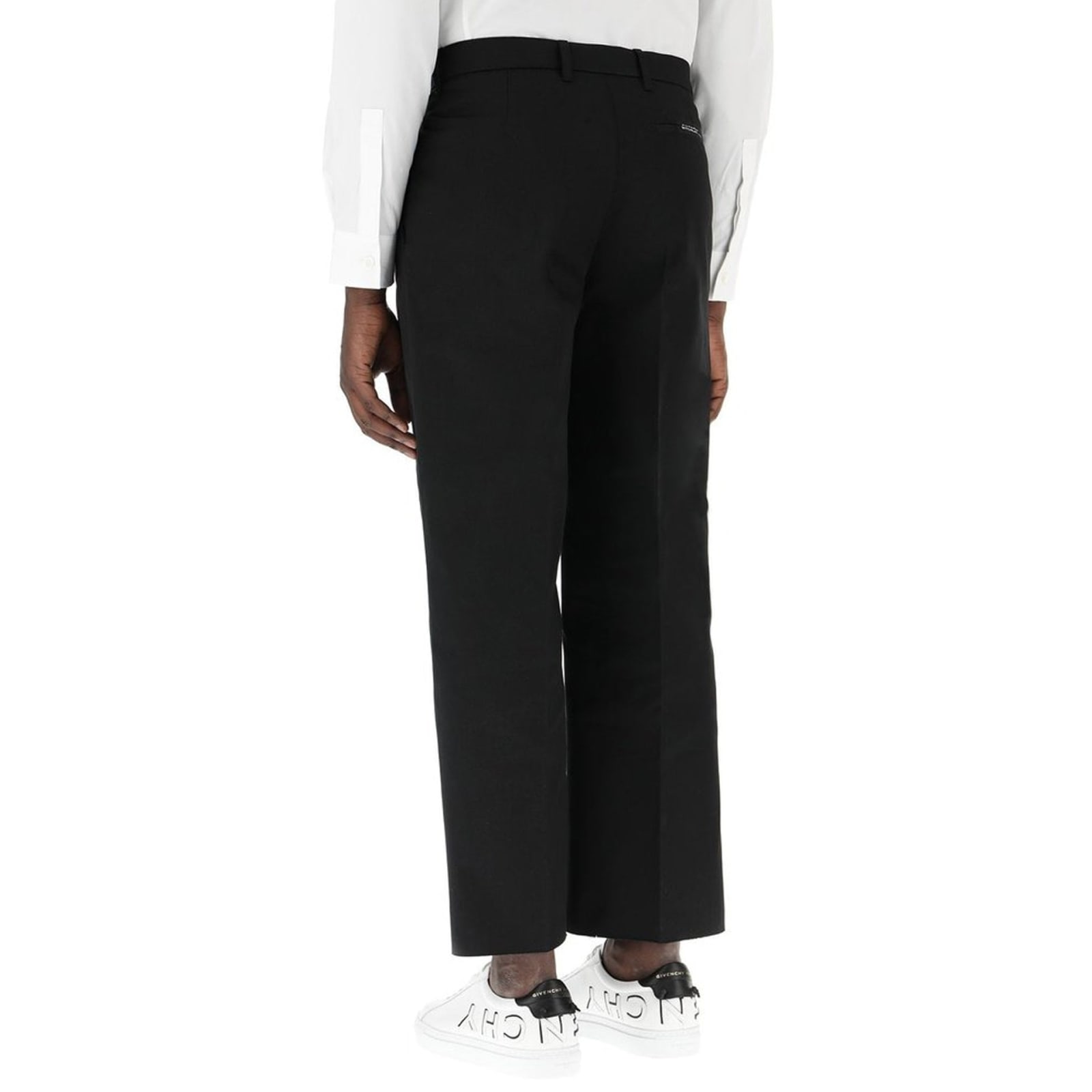 Shop Givenchy Cropped Pants In Black