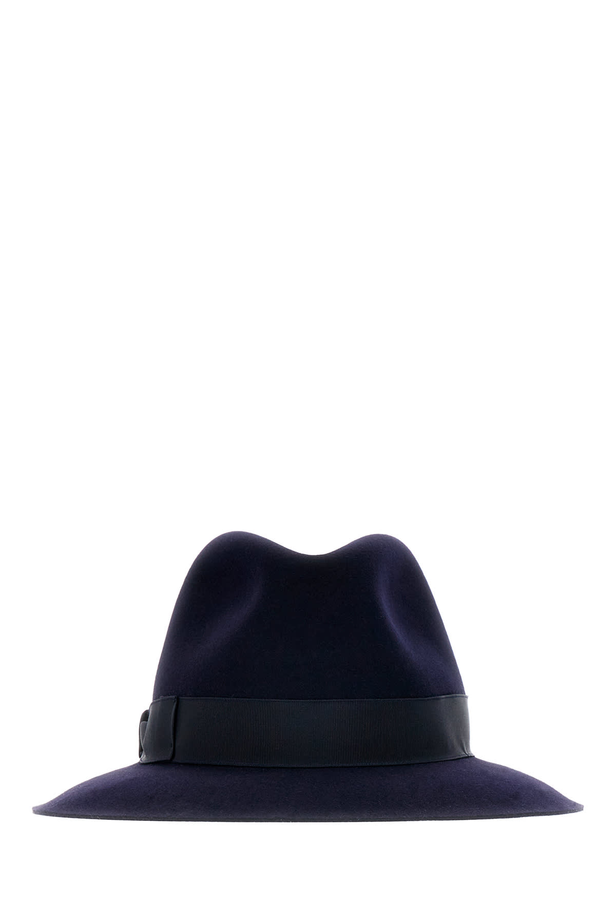 Shop Borsalino Midnight Blue Felt Alessandria Hat In 0411