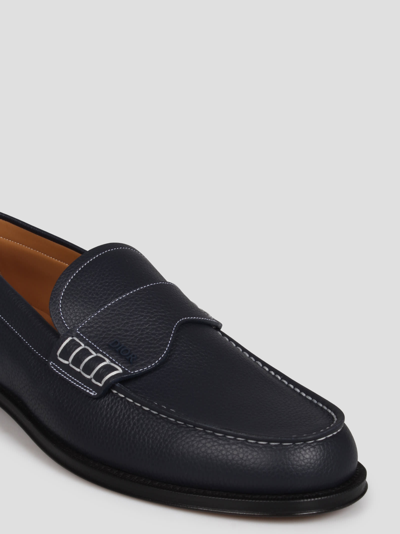 Shop Dior Granville Loafer In Blue