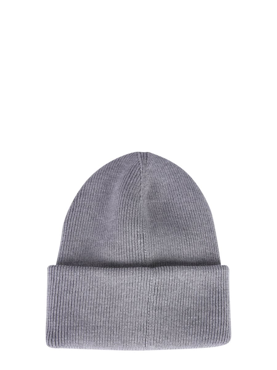 Shop Canada Goose Knitted Hat In Grey