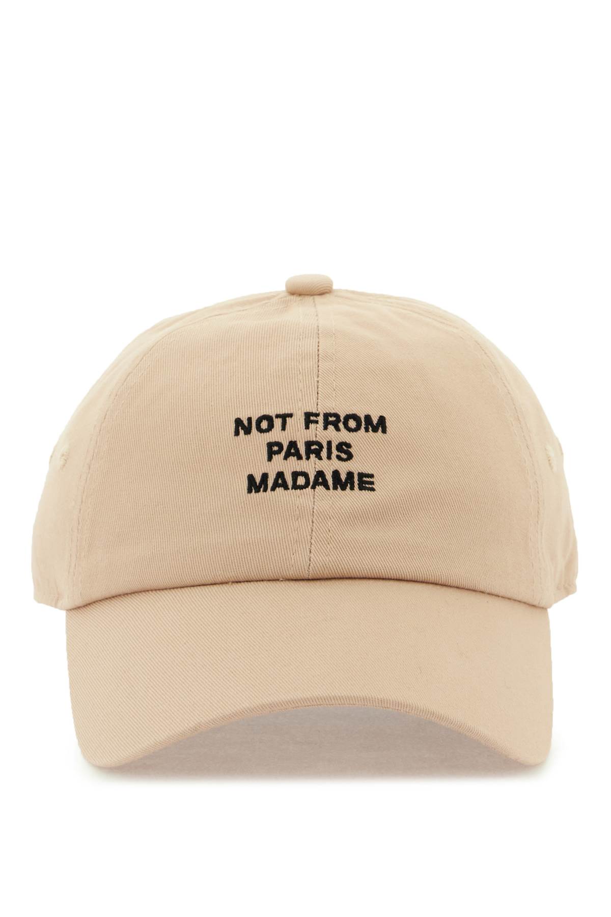 Drôle De Monsieur Not From Paris Baseball Cap In Beige (beige)