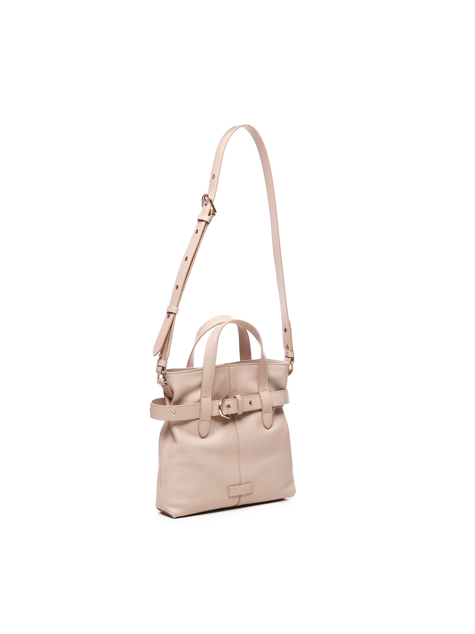 Shop Coccinelle Bucket Bag With Buckle In Pink