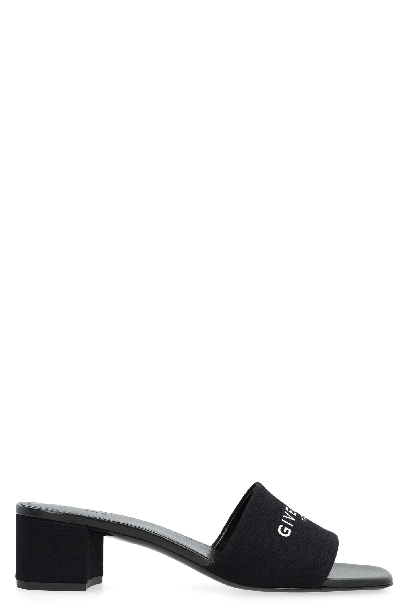 Shop Givenchy 4g Fabric Mules In Black