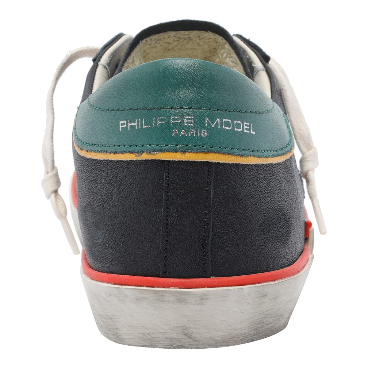 Philippe Model Low Top Sneakers Round Toe In Black