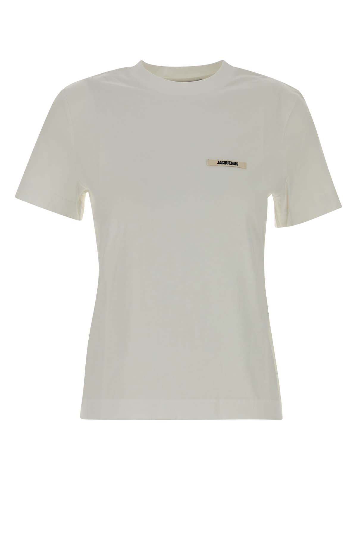 Jacquemus Le Tshirt Gros Grain Mc In Gray