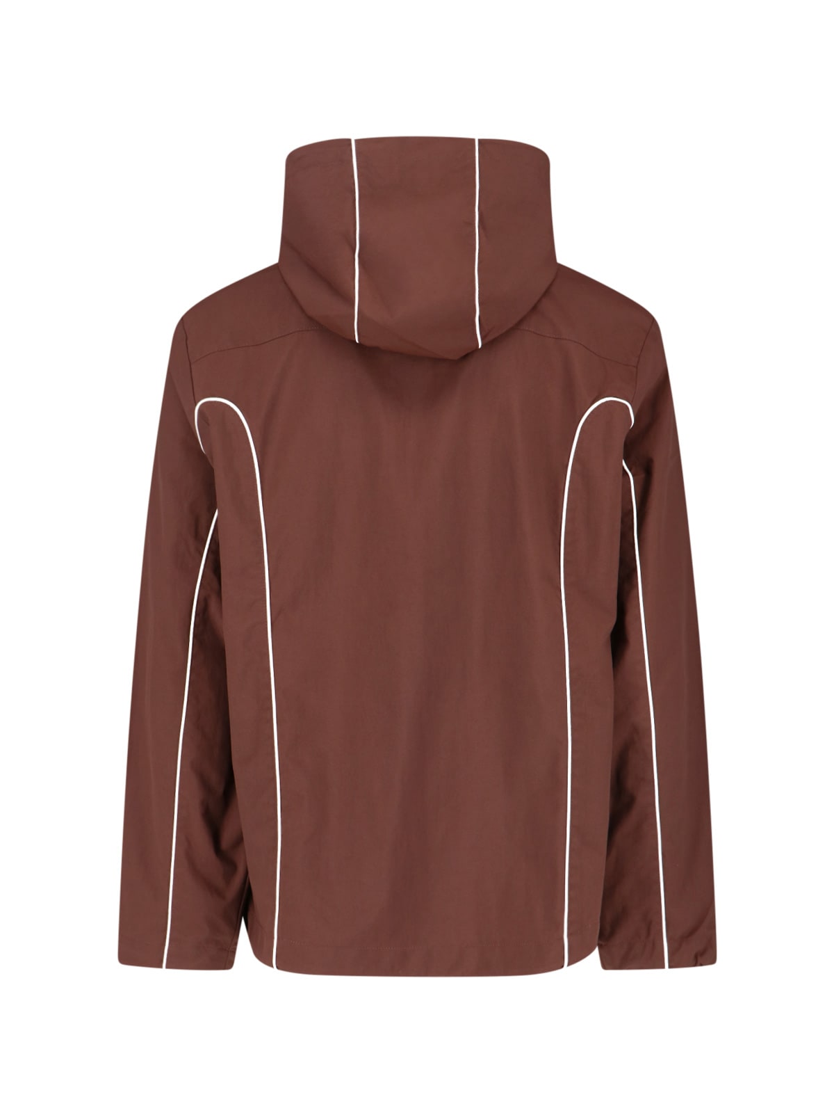 Diesel Piped Hooded Jacket In Brown