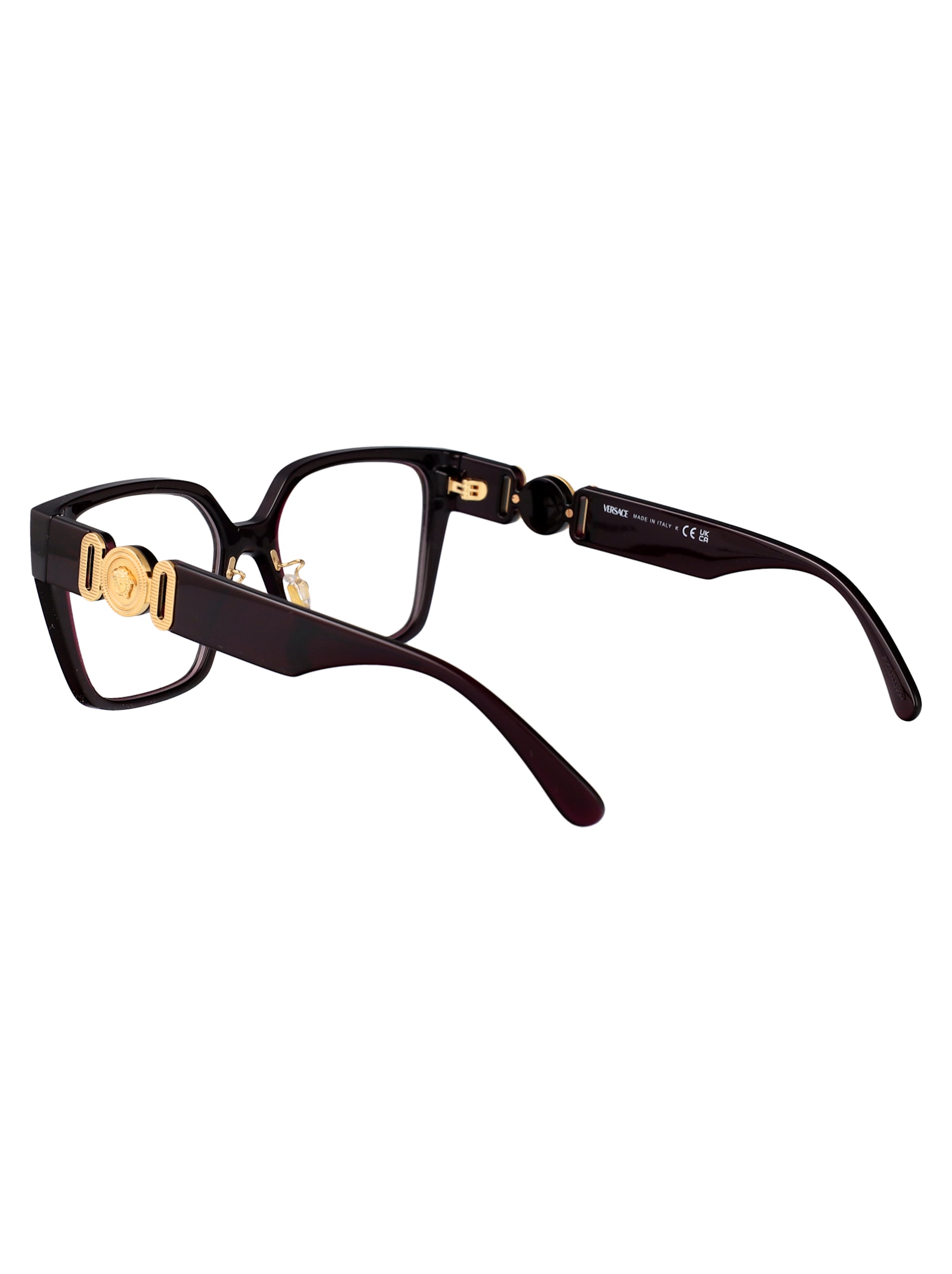 Versace Wayfarer-frame Glasses In Black