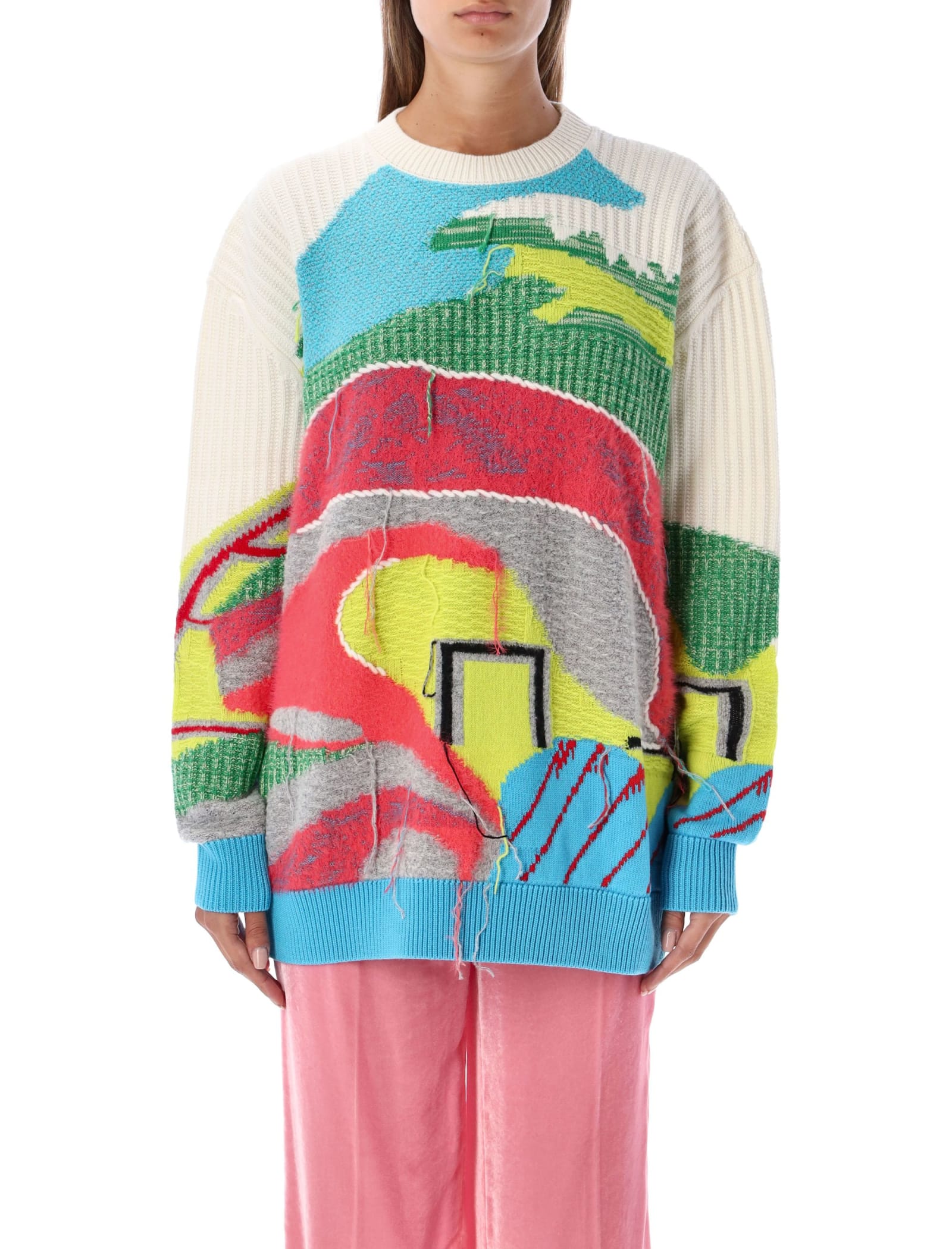 Stella McCartney Textured Multicolour Sweater