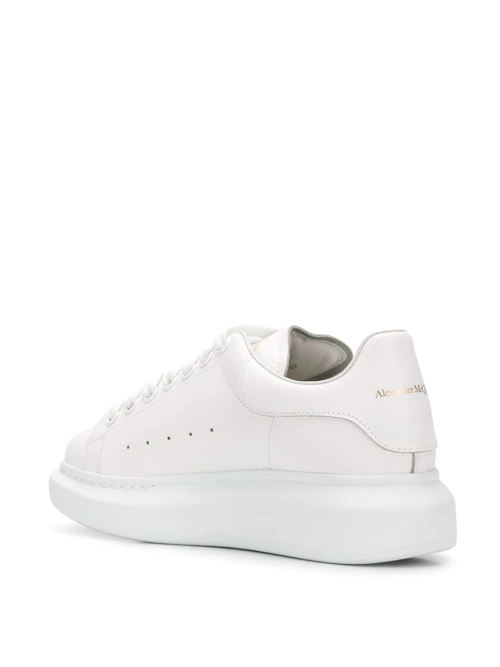 Shop Alexander Mcqueen Total White Oversized Sneakers