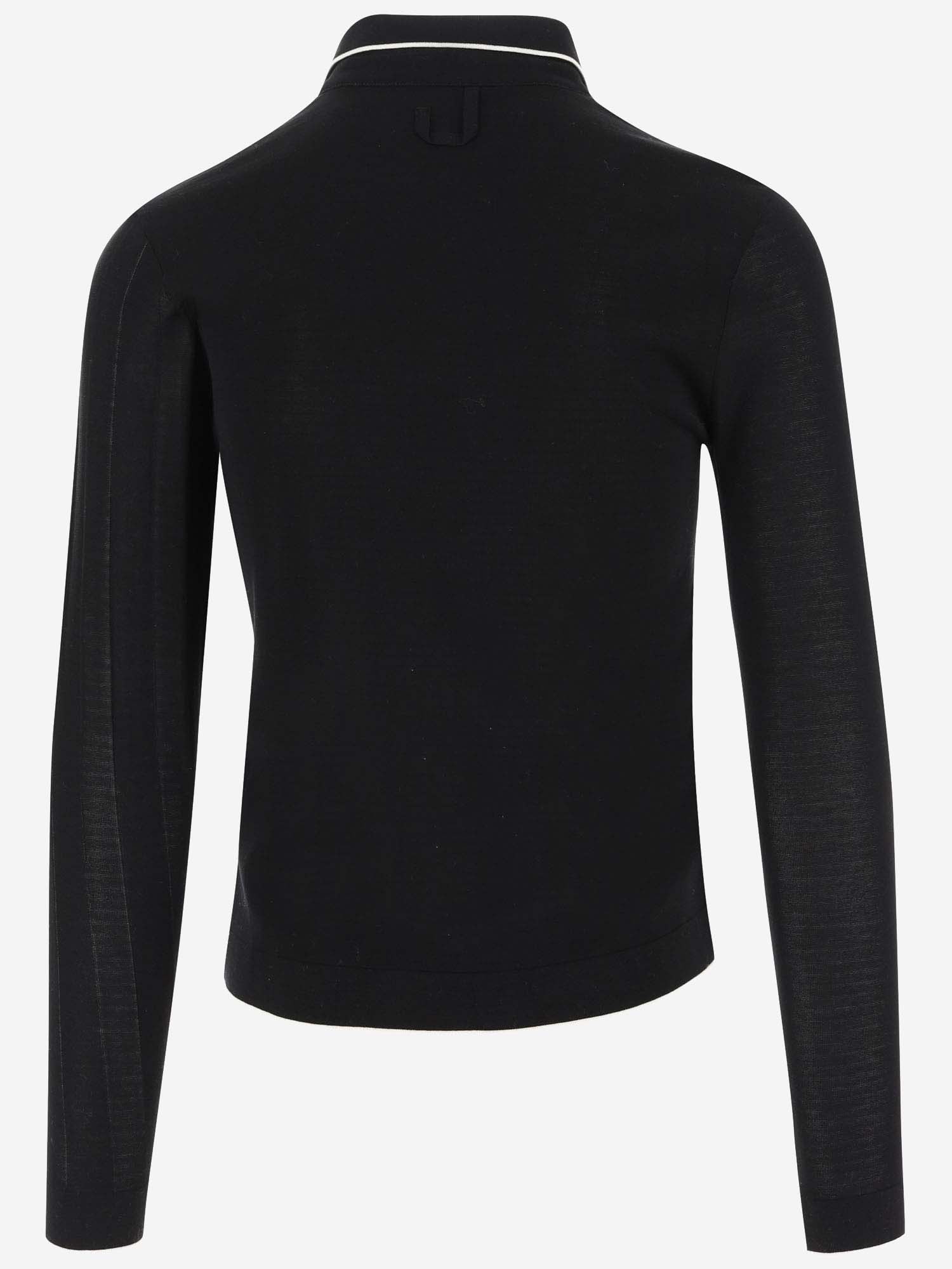 Shop Jacquemus Le Polo Tricot In Black