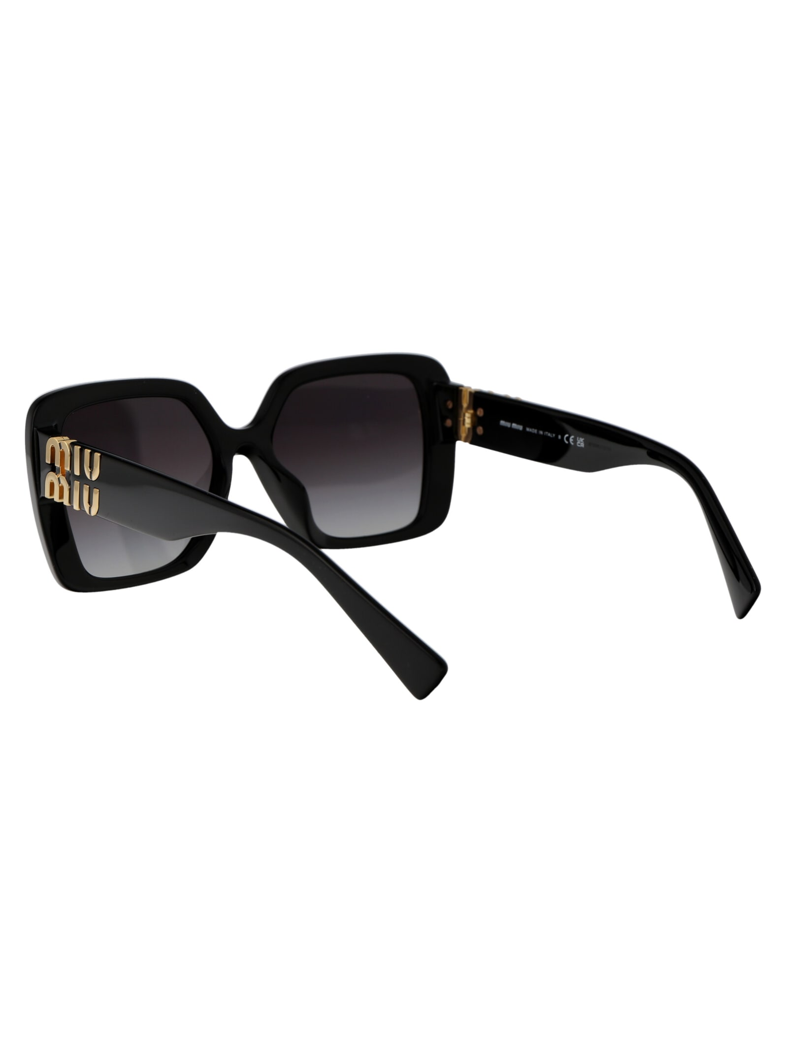 Shop Miu Miu 0mu 10ys Sunglasses In 1ab5d1 Black