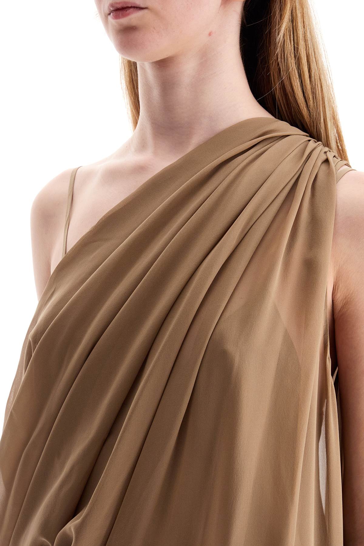 KHAITE TAJ CHIFFON SILK DRESS