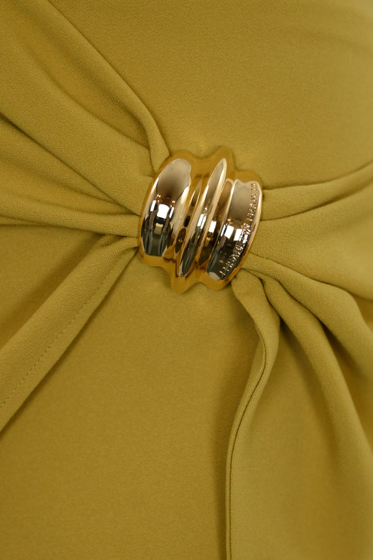 Elisabetta Franchi Mini Yellow Skirt In Yellow