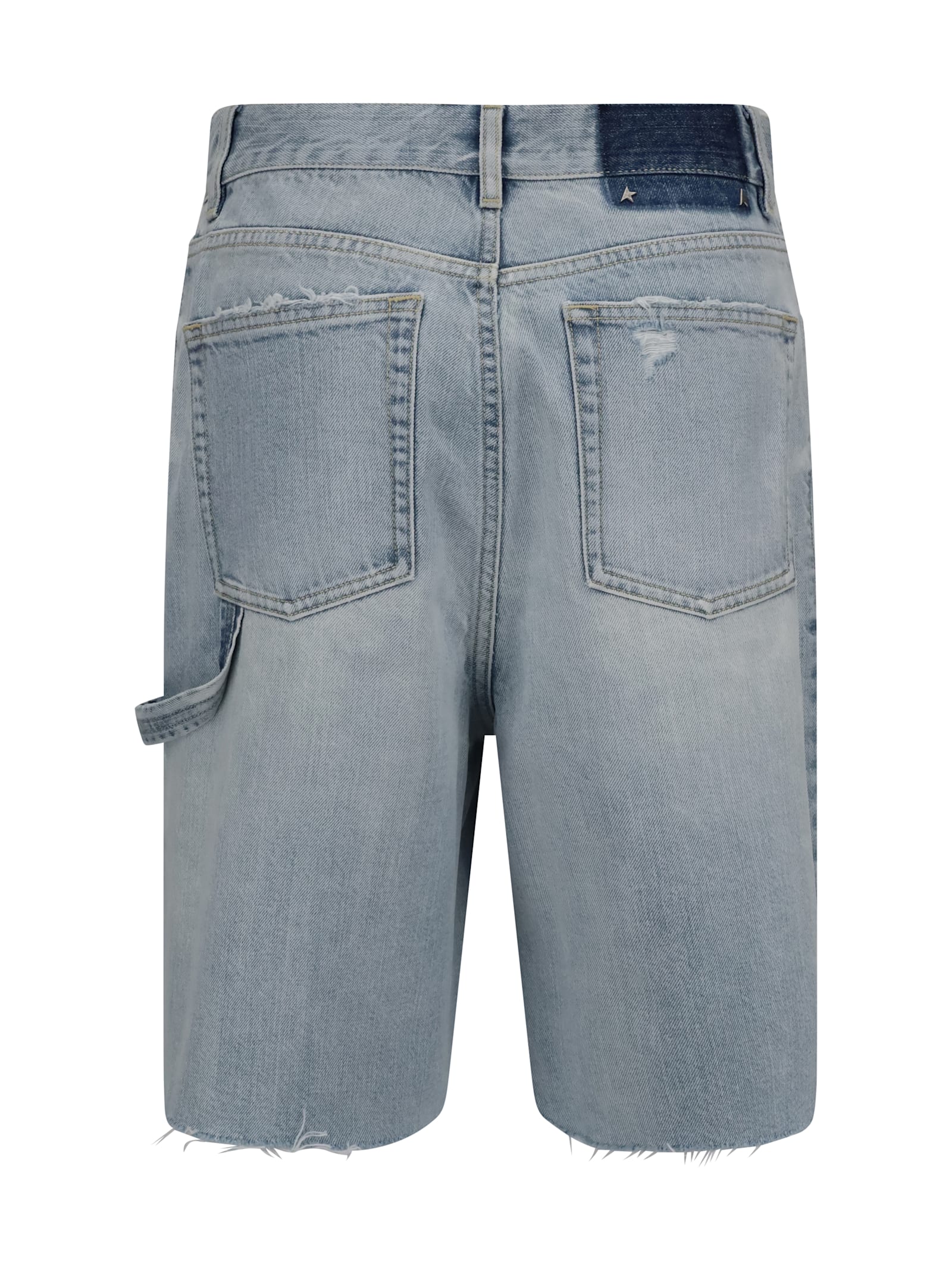 Golden Goose Denim Shorts In Blue