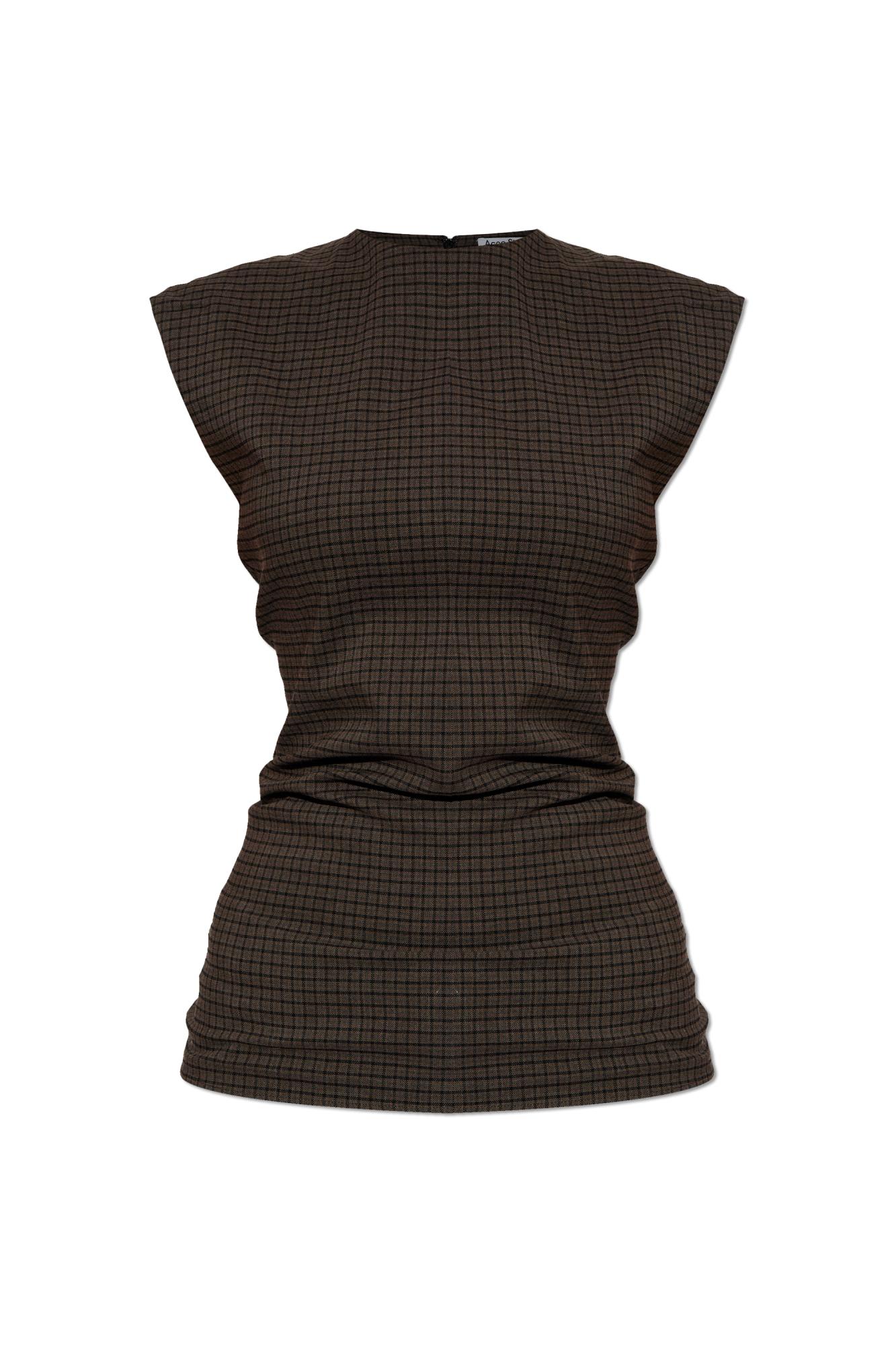 Acne Studios Sleeveless Tops In Brown