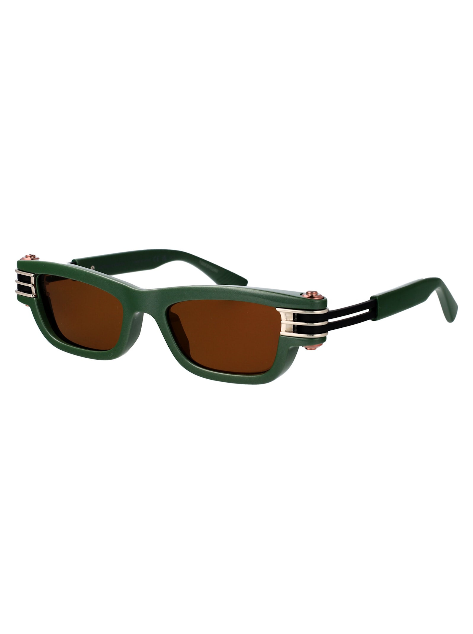 Shop Bottega Veneta Bv1308s Sunglasses In Green