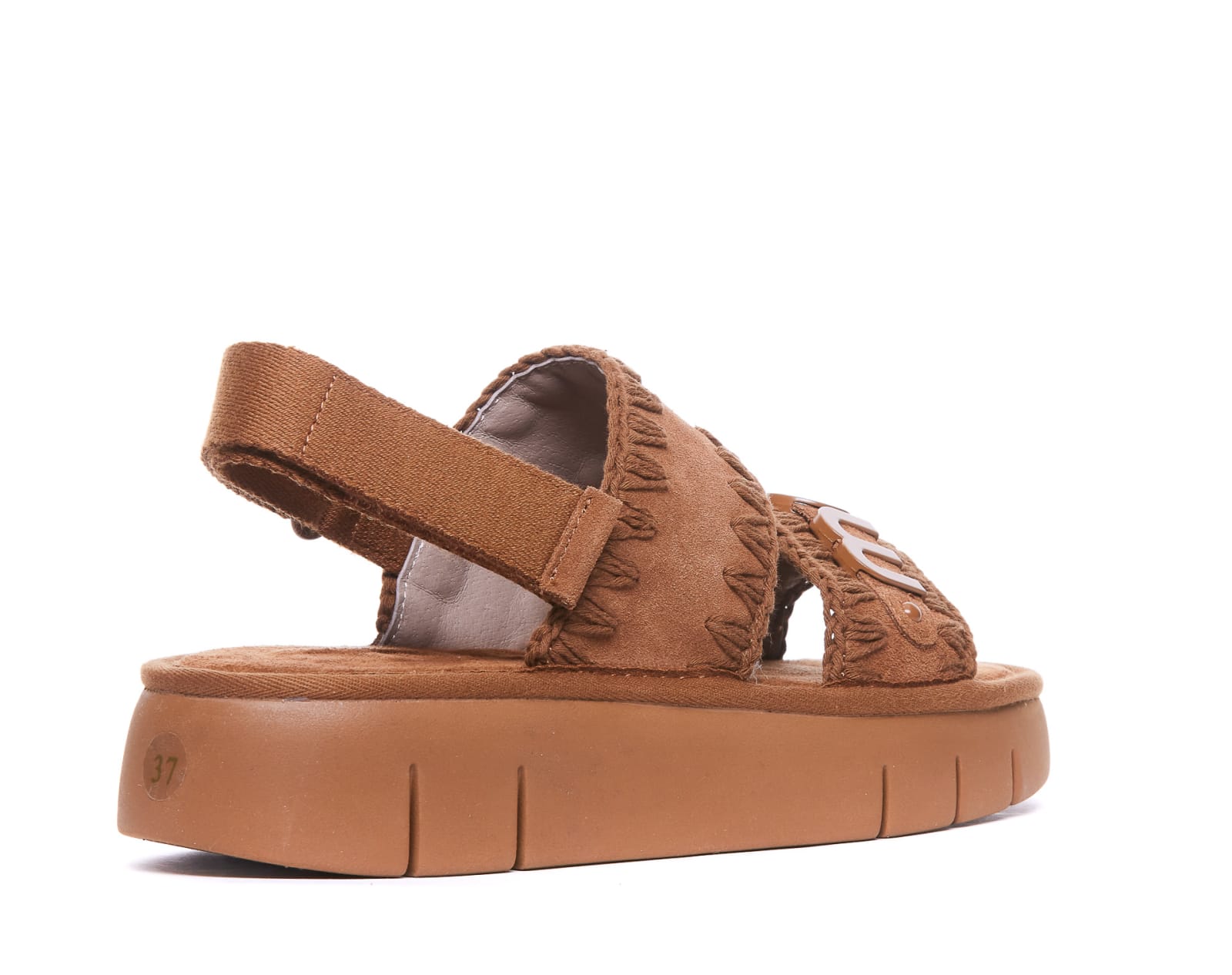 Shop Mou Bounce Sandals In Brown