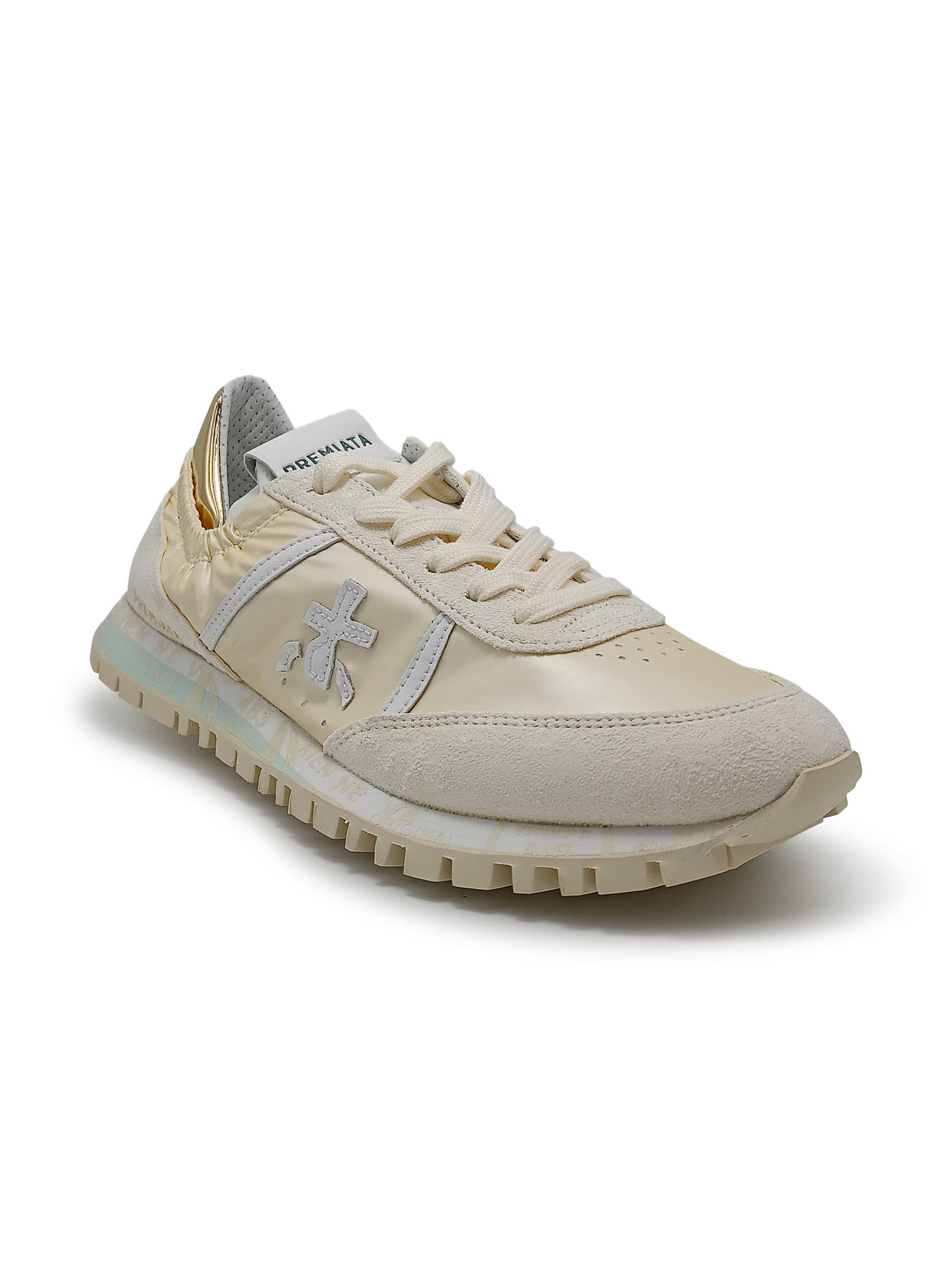 Shop Premiata Seand Panelled Sneakers In Cream