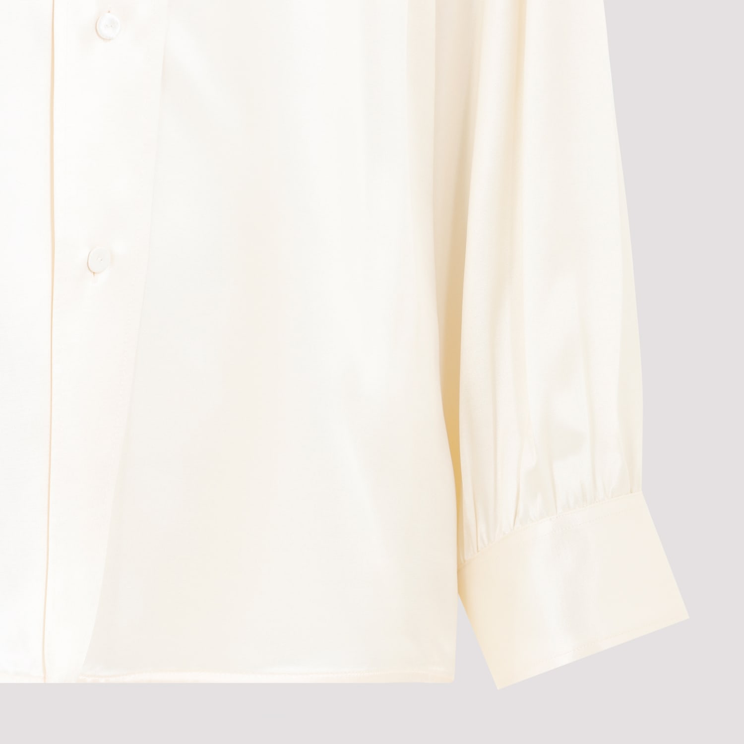 Shop Jil Sander Viscose Shirt In Raw Cotton