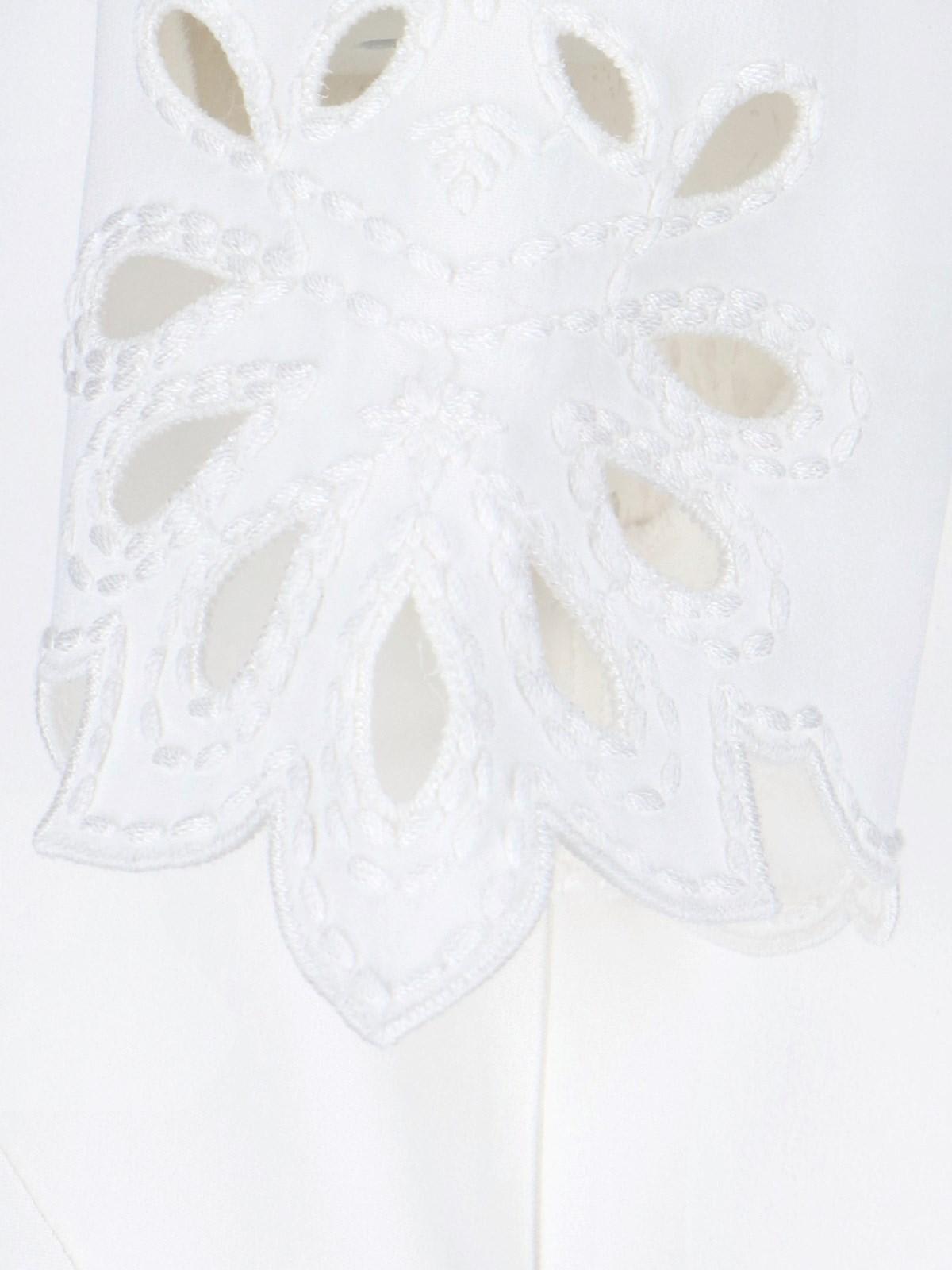 Shop Ermanno Scervino Sangallo Mini Dress In White