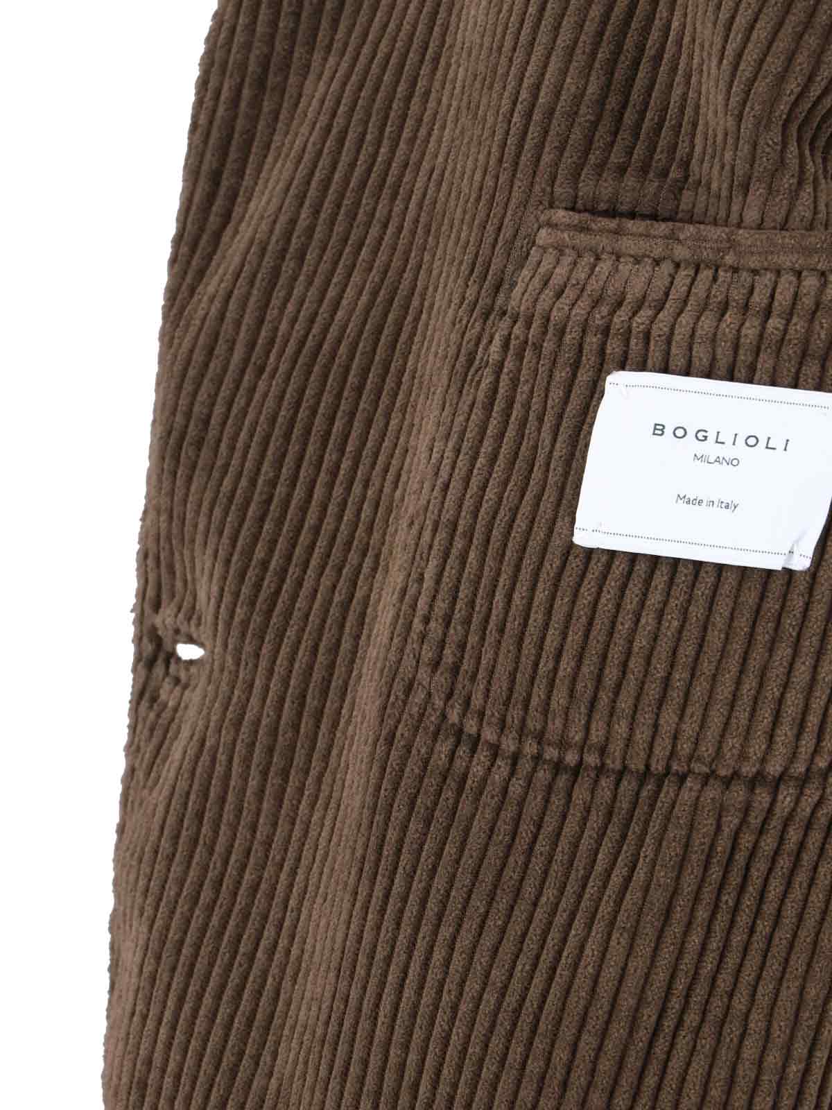 Boglioli Corduroy Blazer In Brown