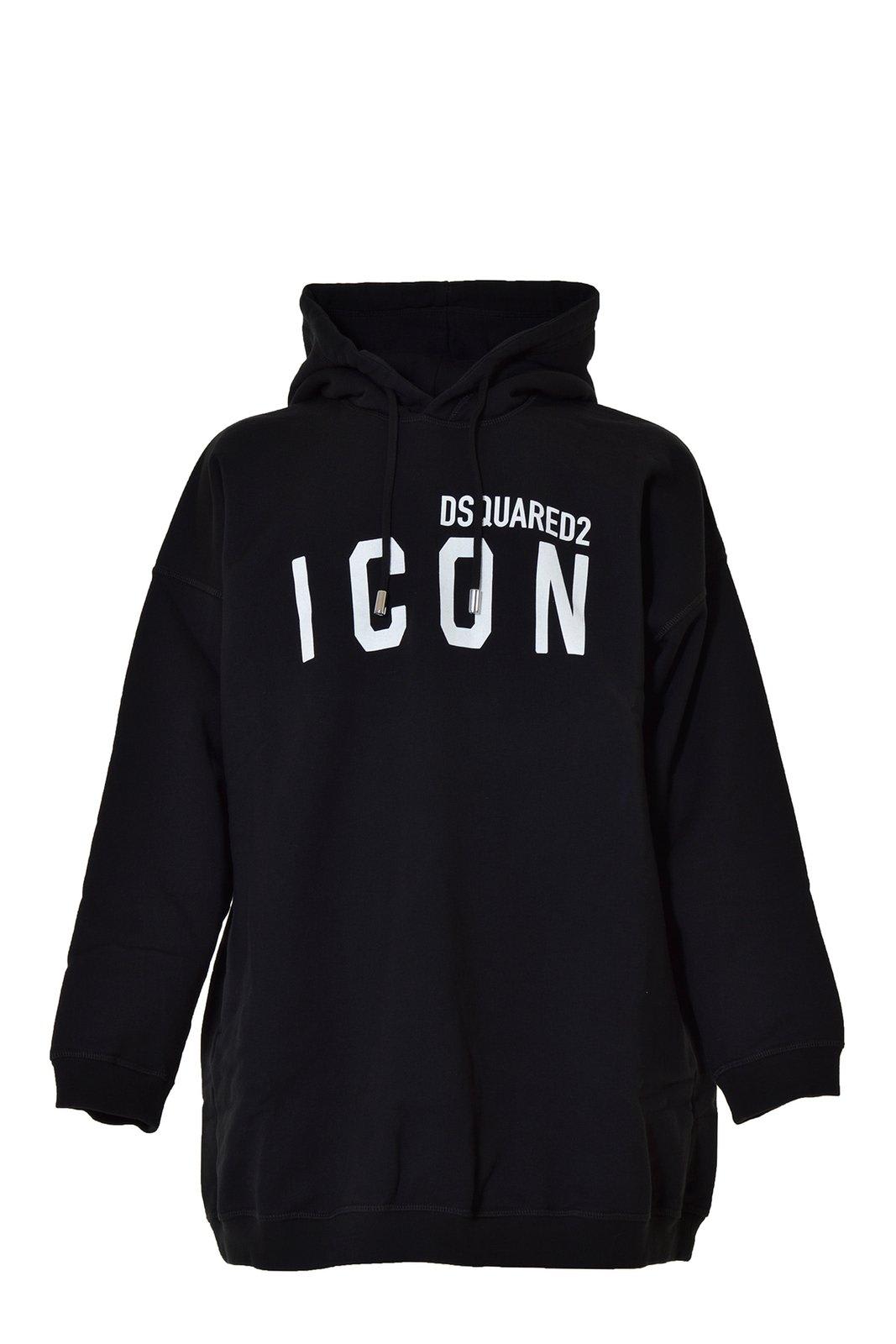 Logo-printed Drawstring Hoodie