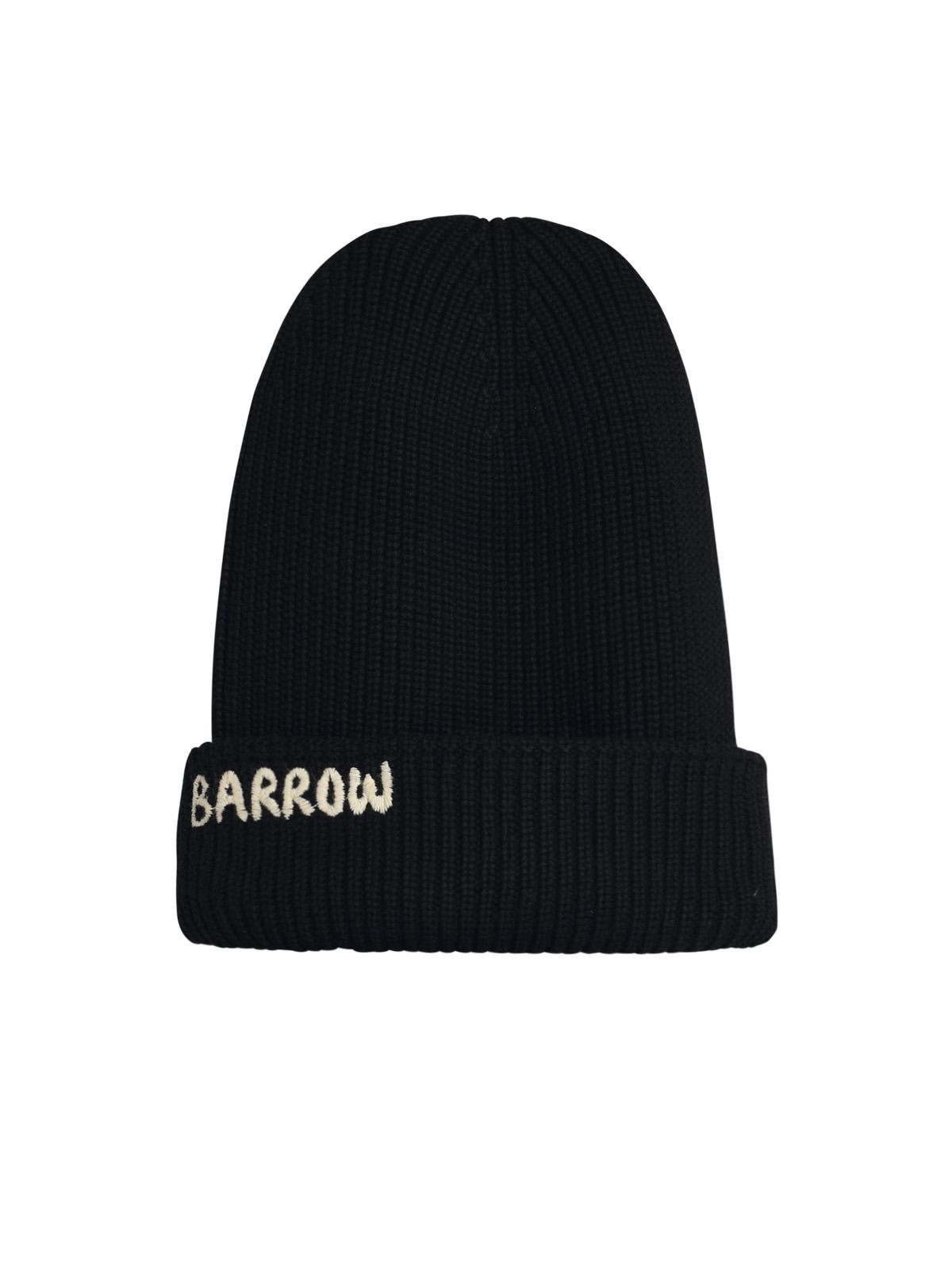 Black Cotton Blend Beanie