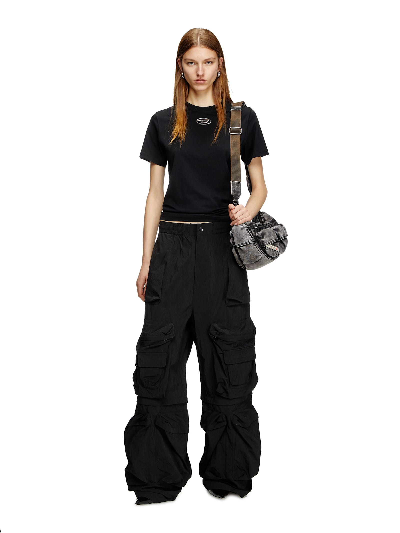 Diesel T-shirt And Polo Shirt In Black
