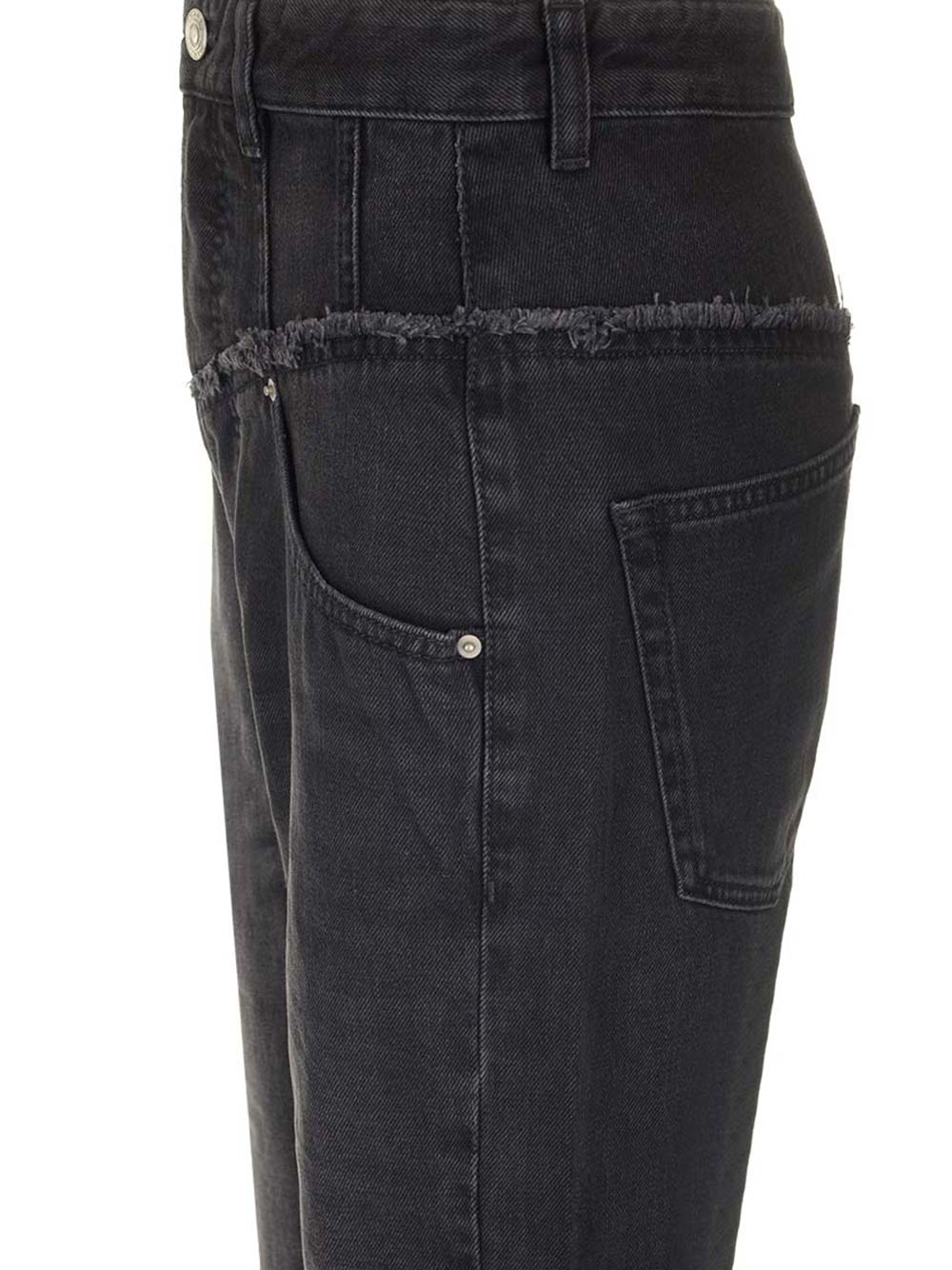 Shop Isabel Marant Noemie Jeans In Black