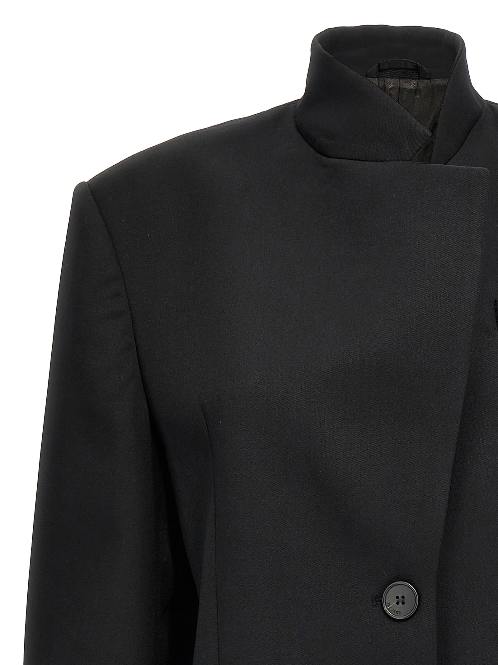 ATTICO SINGLE-BREASTED WOOL BLAZER