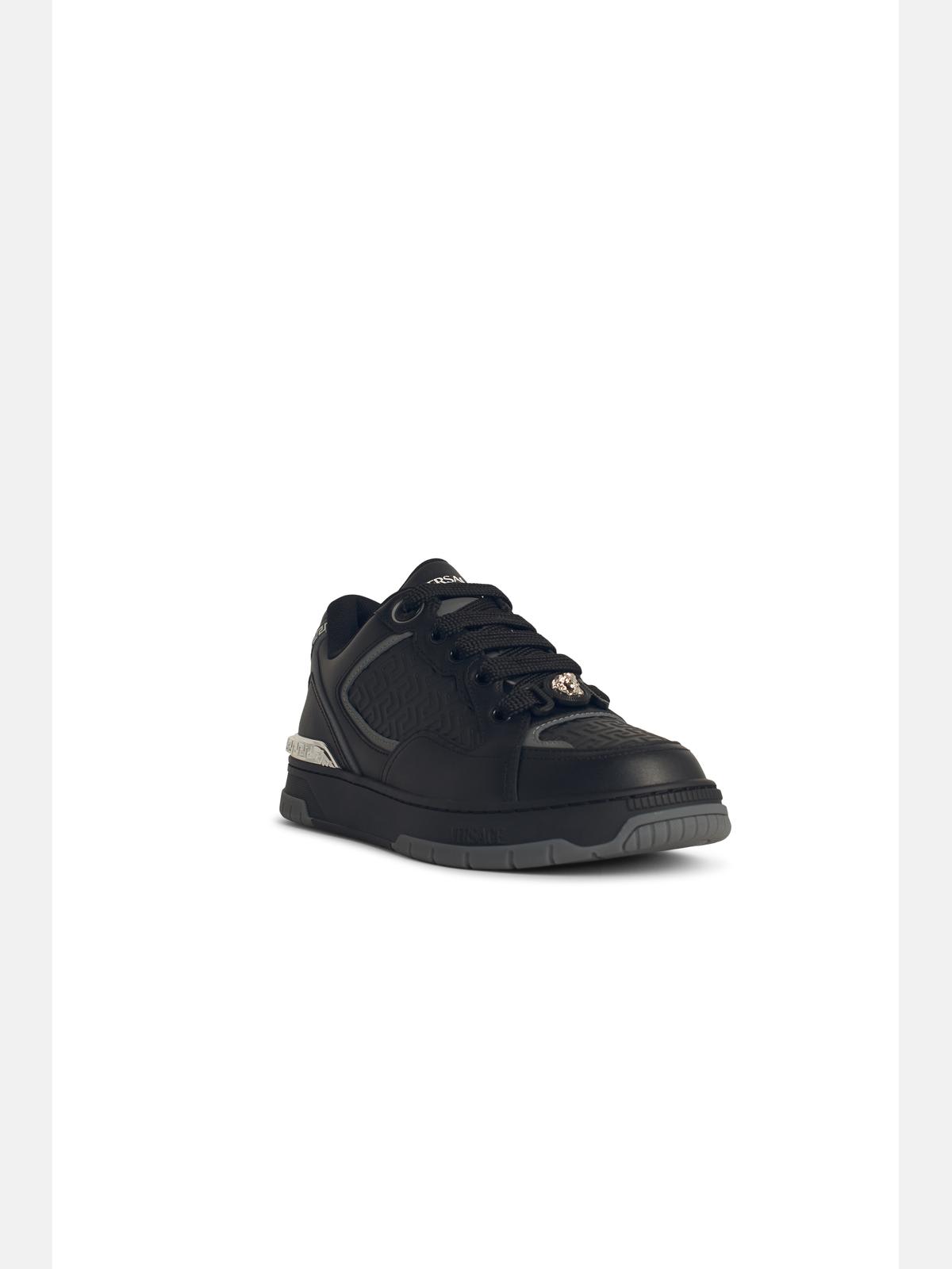 Versace Biggie Basket Sneakers In Black