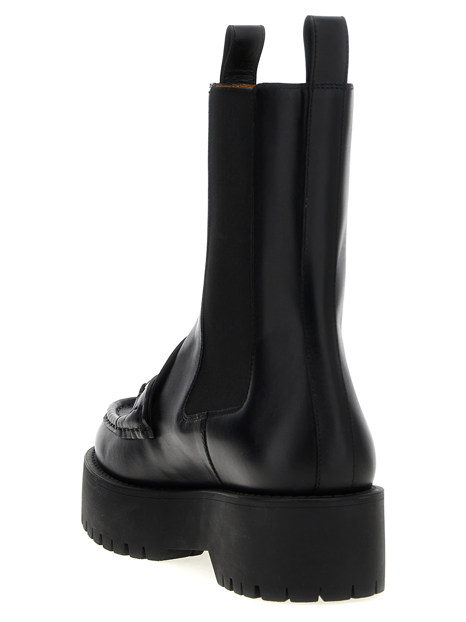 Gucci Horsebit Leather Chelsea Boots In Black