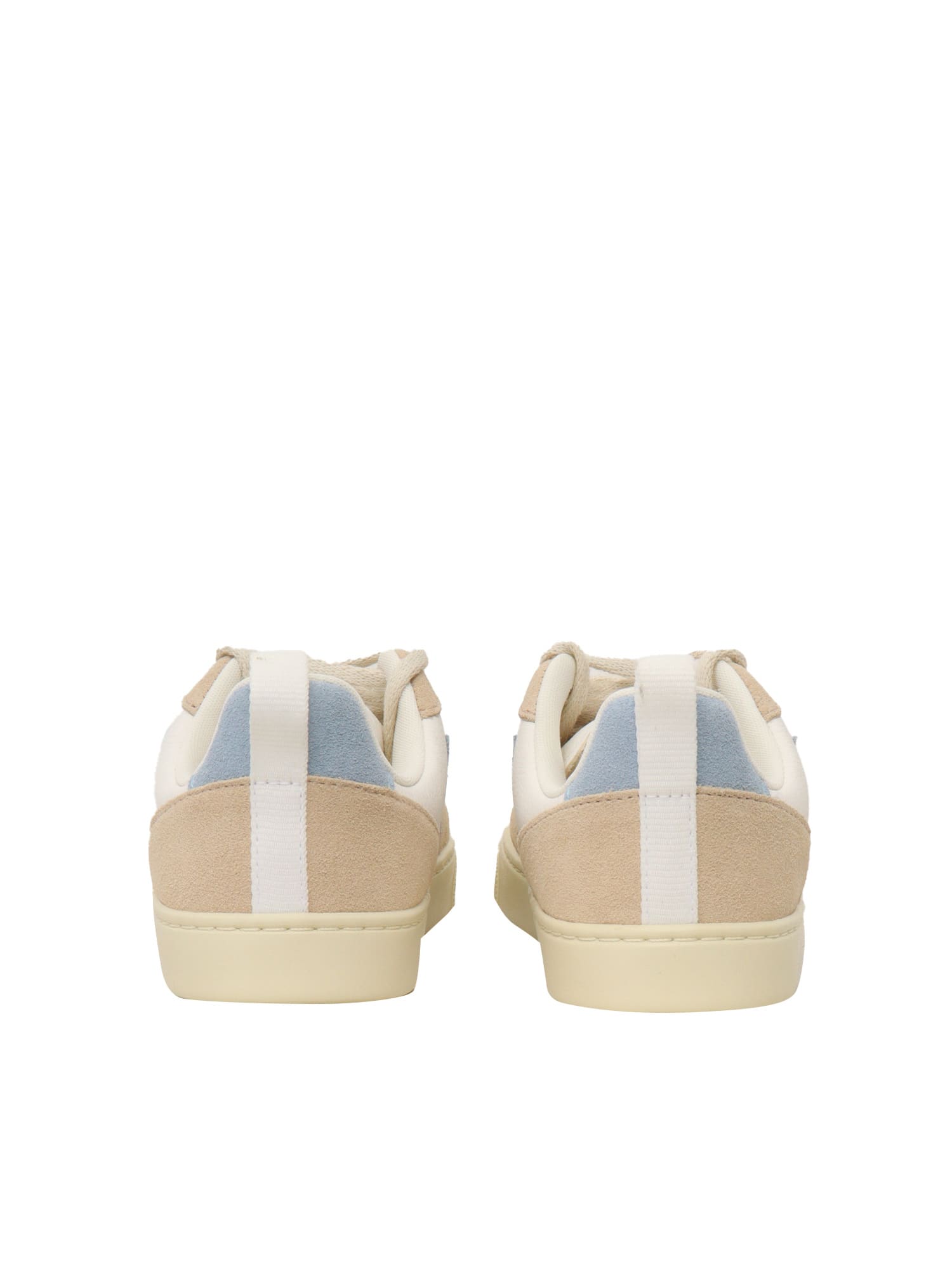 Shop Veja Small V-10 Laces Chromefree Leather Extra-white_steel_almond Sneakers