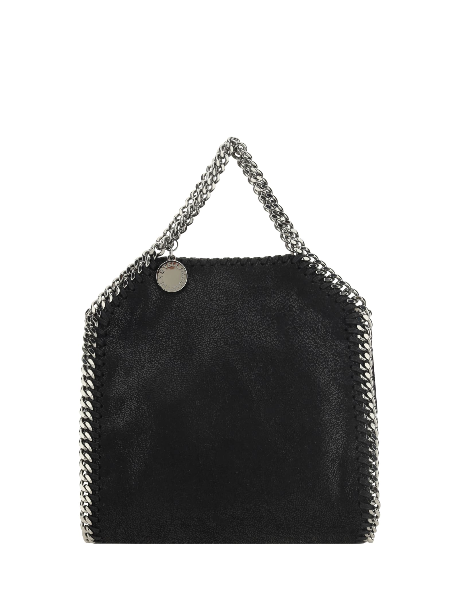 Stella Mccartney Tiny Shaggy Shoulder Bag In Black