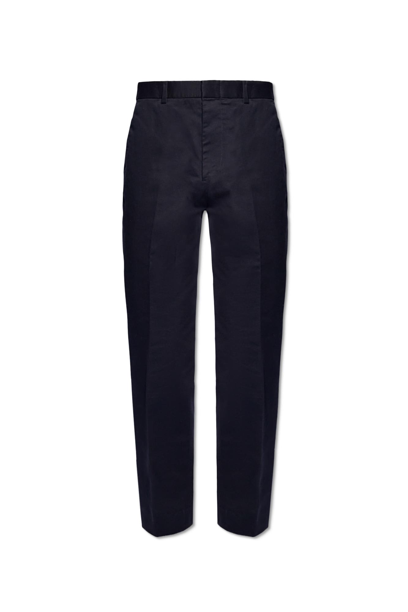 Shop Gucci Chino Trousers In Urbanblue