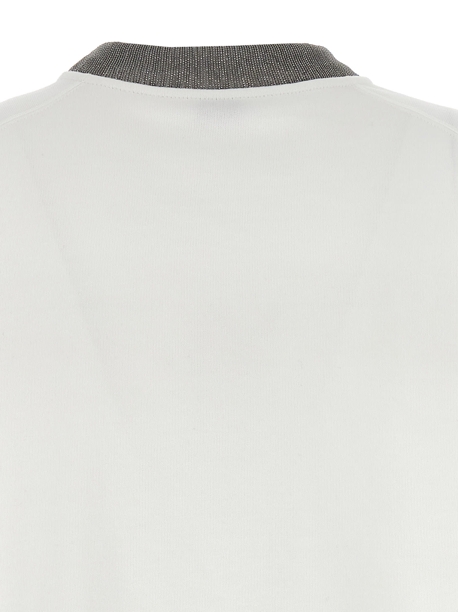 Shop Brunello Cucinelli Monile Sweatshirt In White