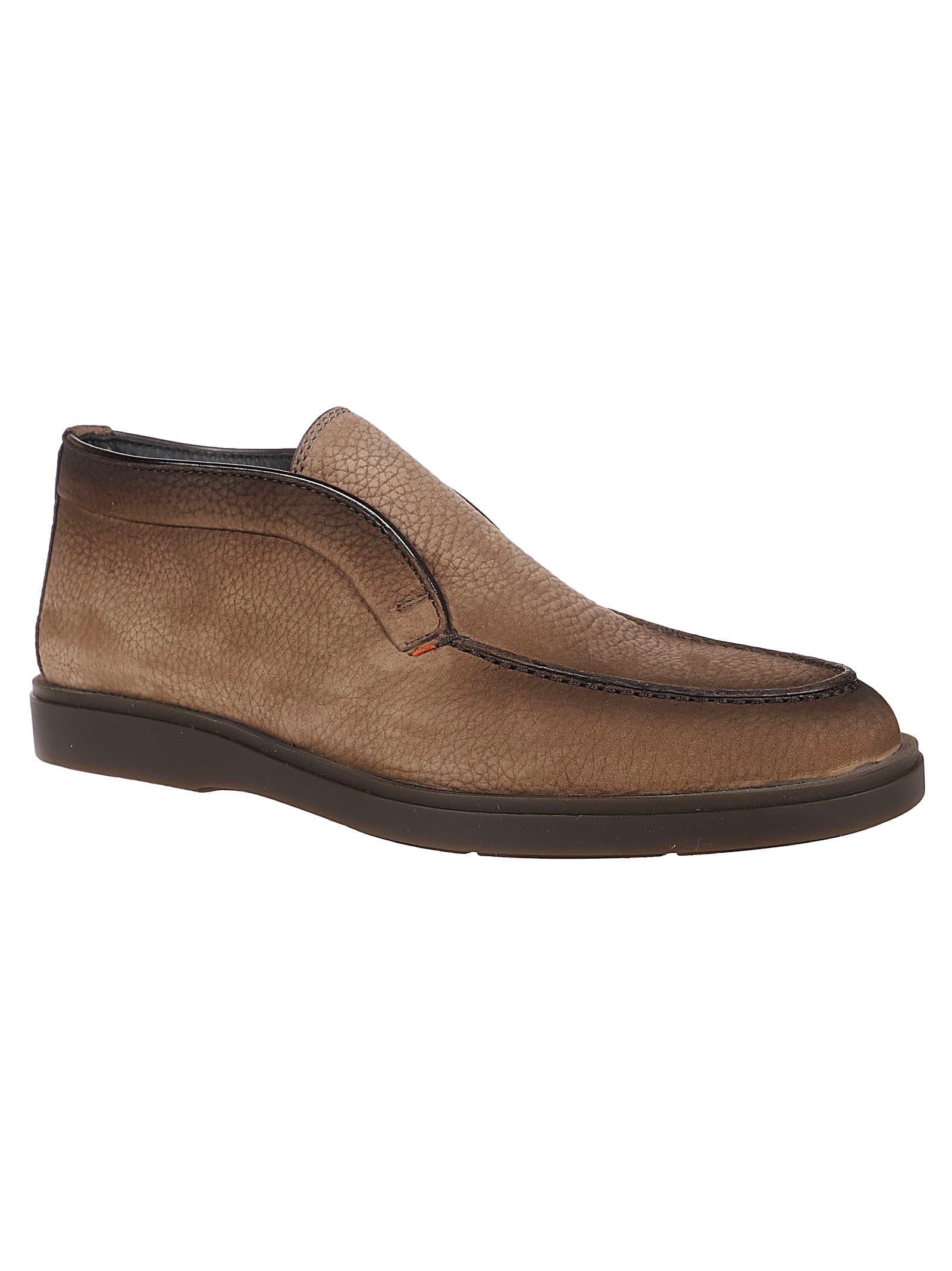 Shop Santoni Dragon Slip-on Loafers In Brown