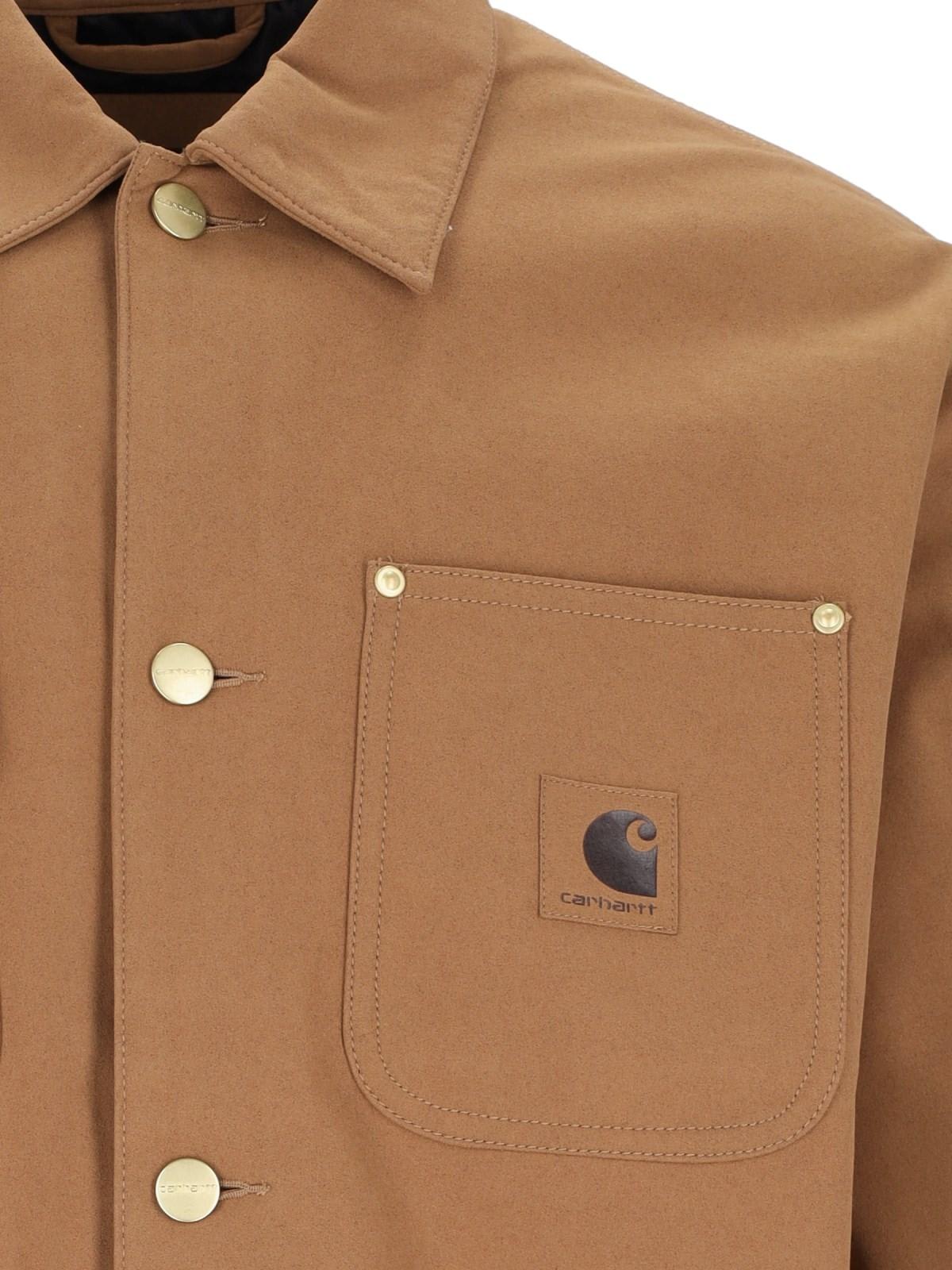 Shop Carhartt Michigan Jacket In Brown