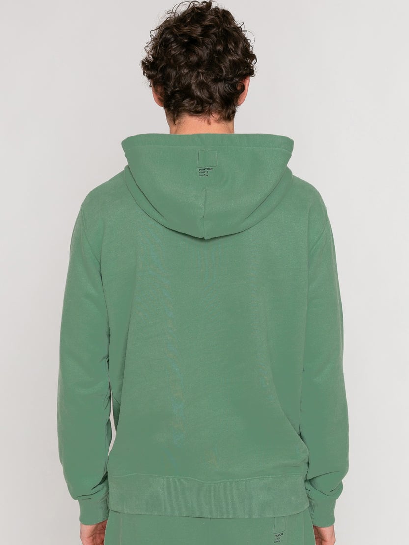 Mc2 Saint Barth Military Green Hoodie Pantone Special Edition In Green