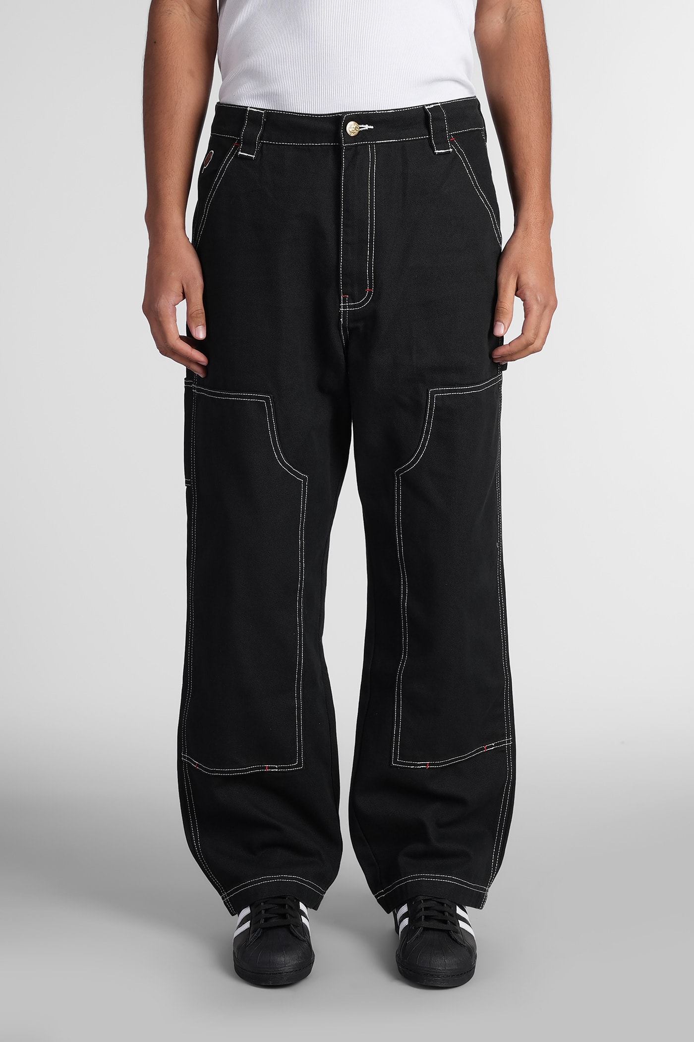 Pants In Black Cotton