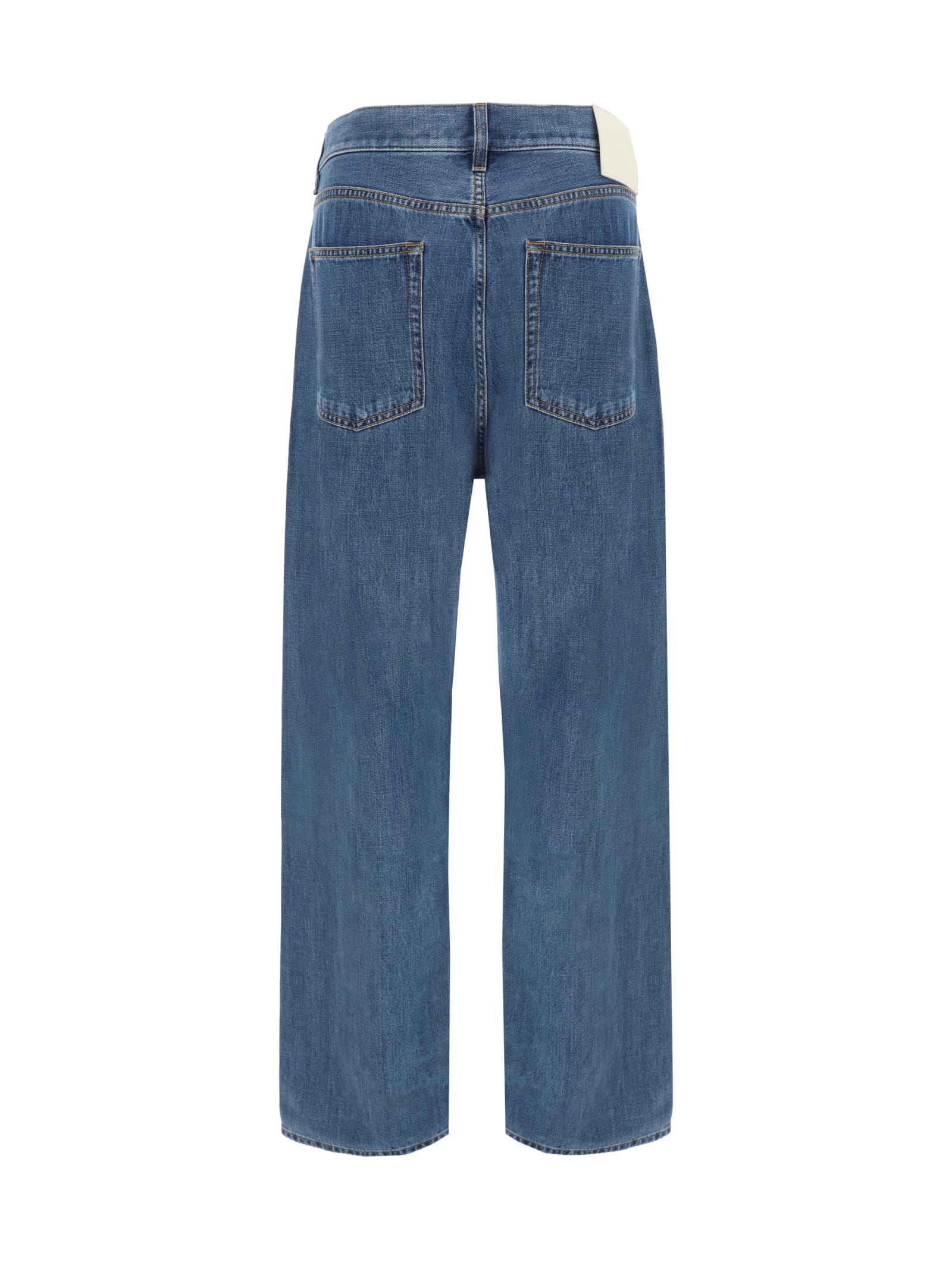 Shop Valentino Jeans In Medium Blue Denim