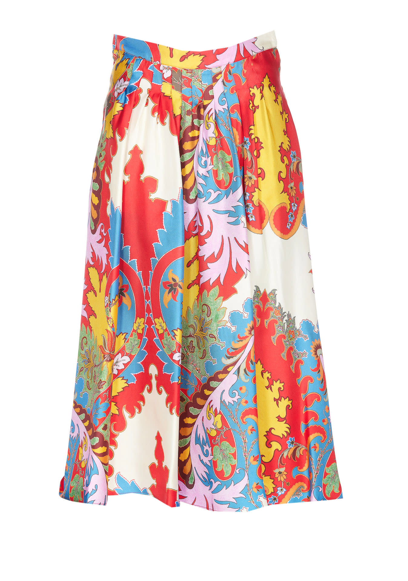 Etro Silk Skirt With Paisley Print