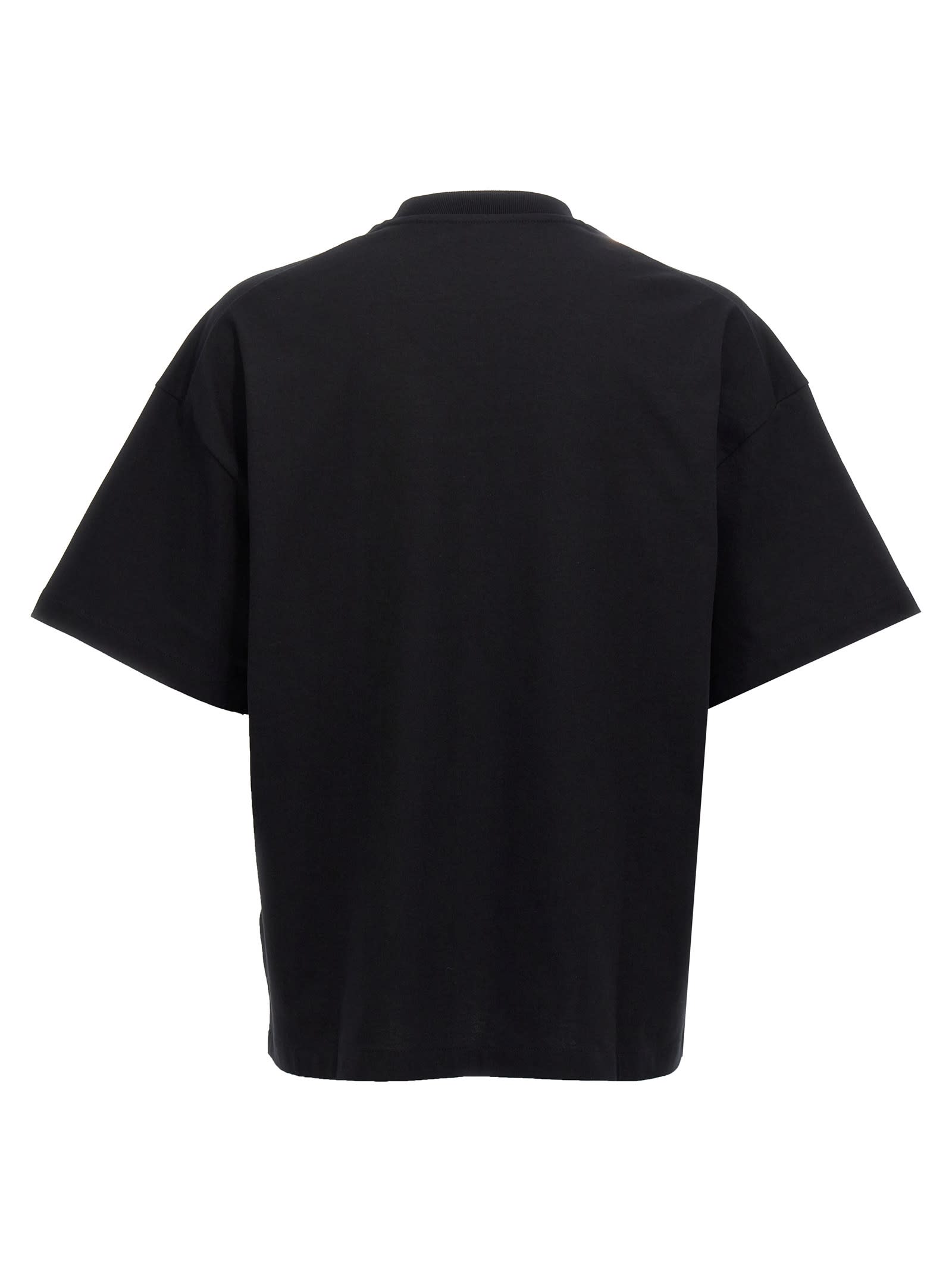 Jil Sander Cotton Jersey Logo T-shirt In Black
