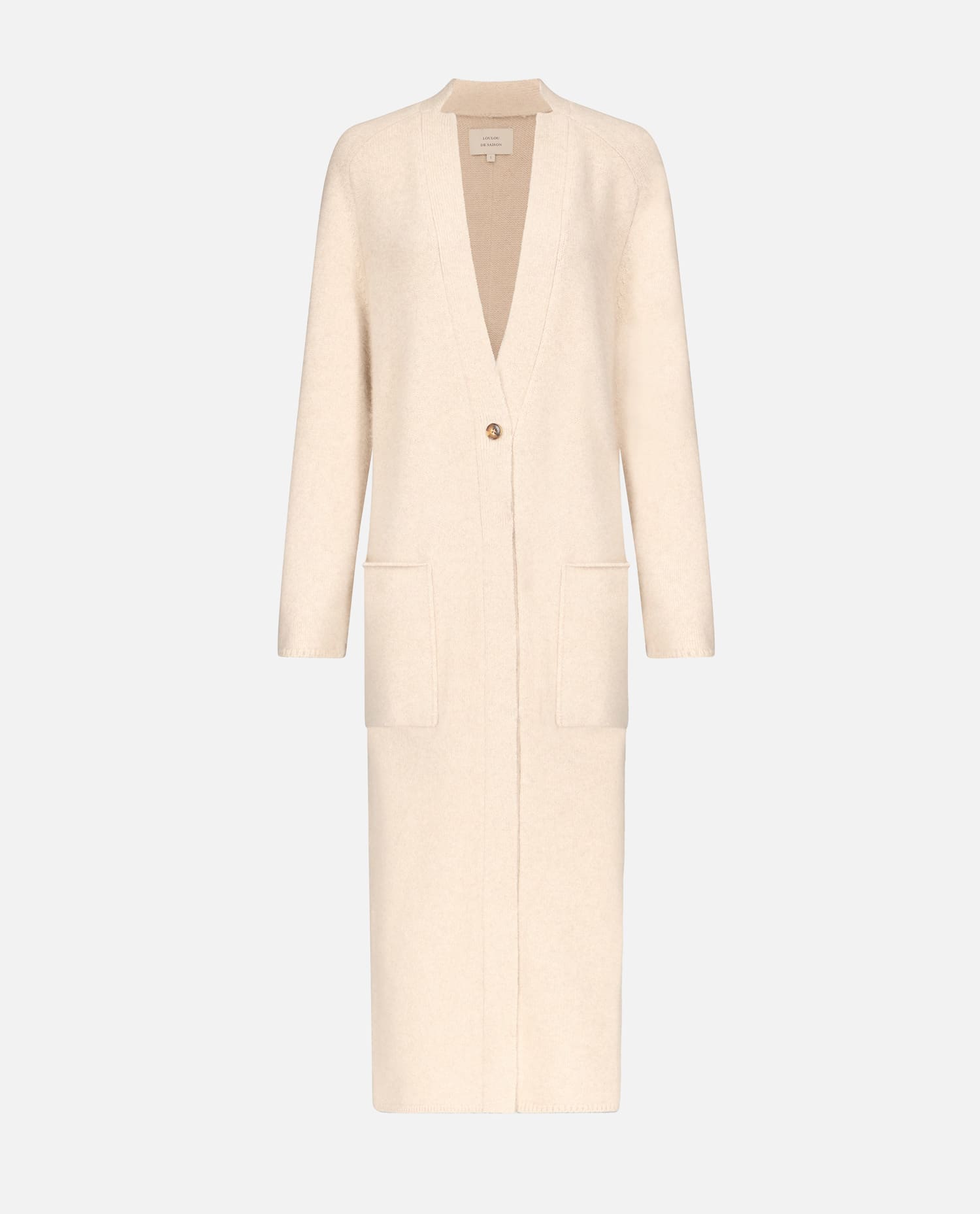 Loulou Studio Smet Maxi Knit Cardigan In Neutral