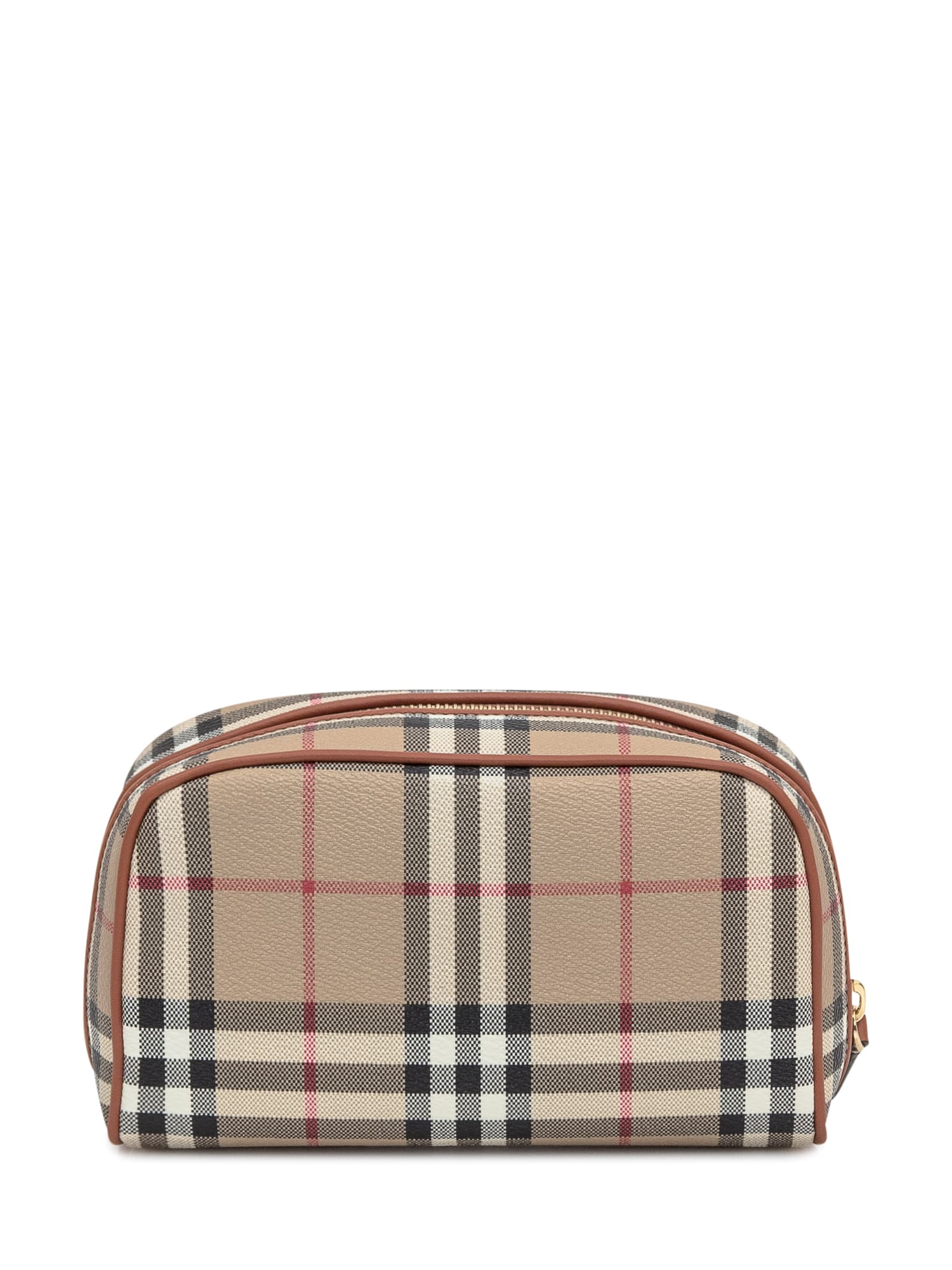 Shop Burberry Small Beautycase In Archive Beige