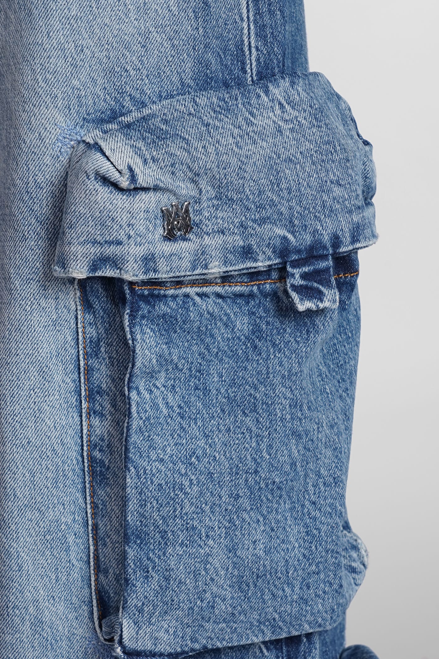 Shop Amiri Jeans In Blue Cotton