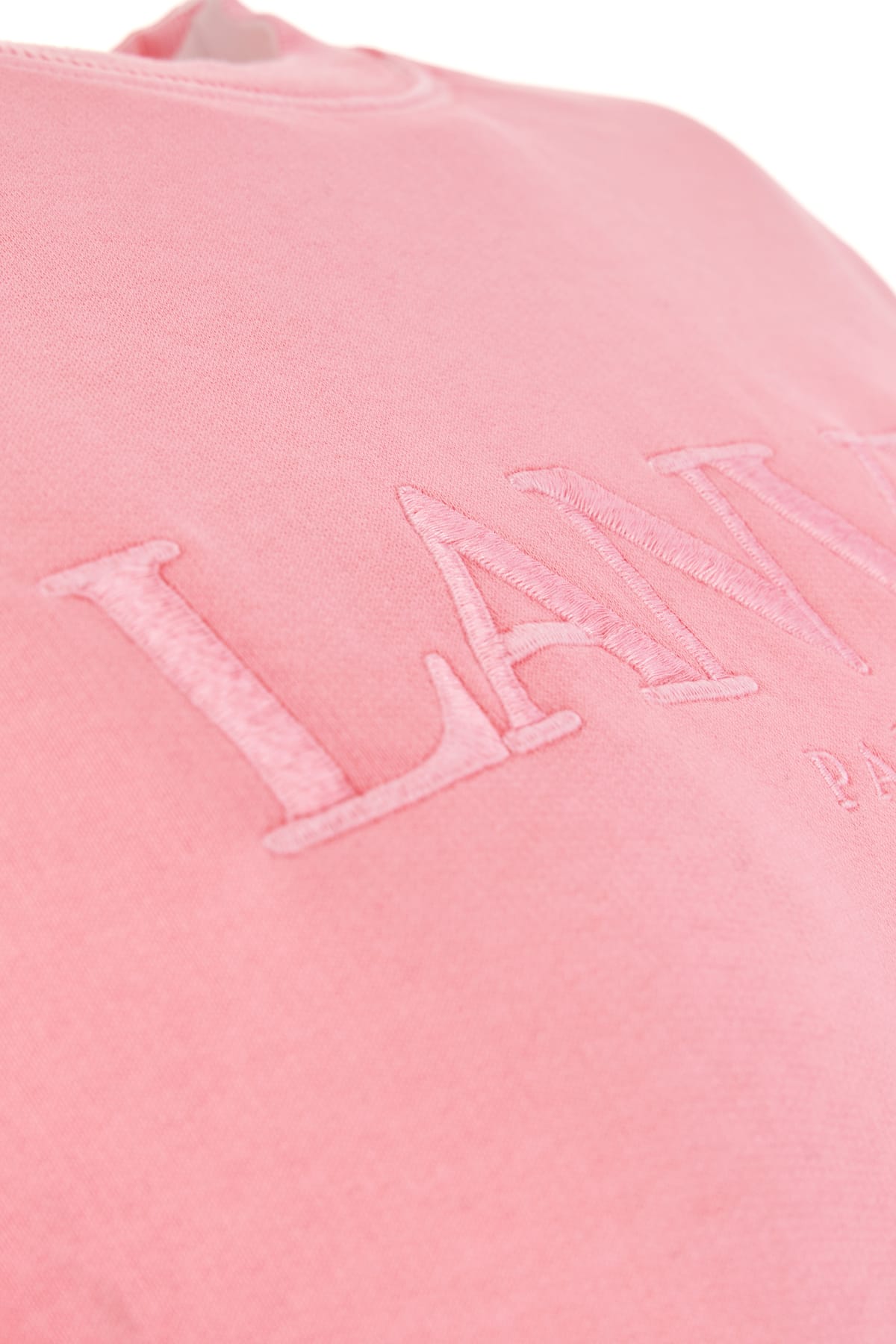 Shop Lanvin Pink Cotton Oversize Sweatshirt In 504