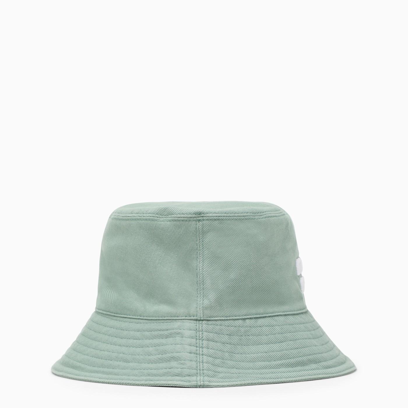 Shop Miu Miu Aquamarine Cotton Bucket Hat In Acquamarina