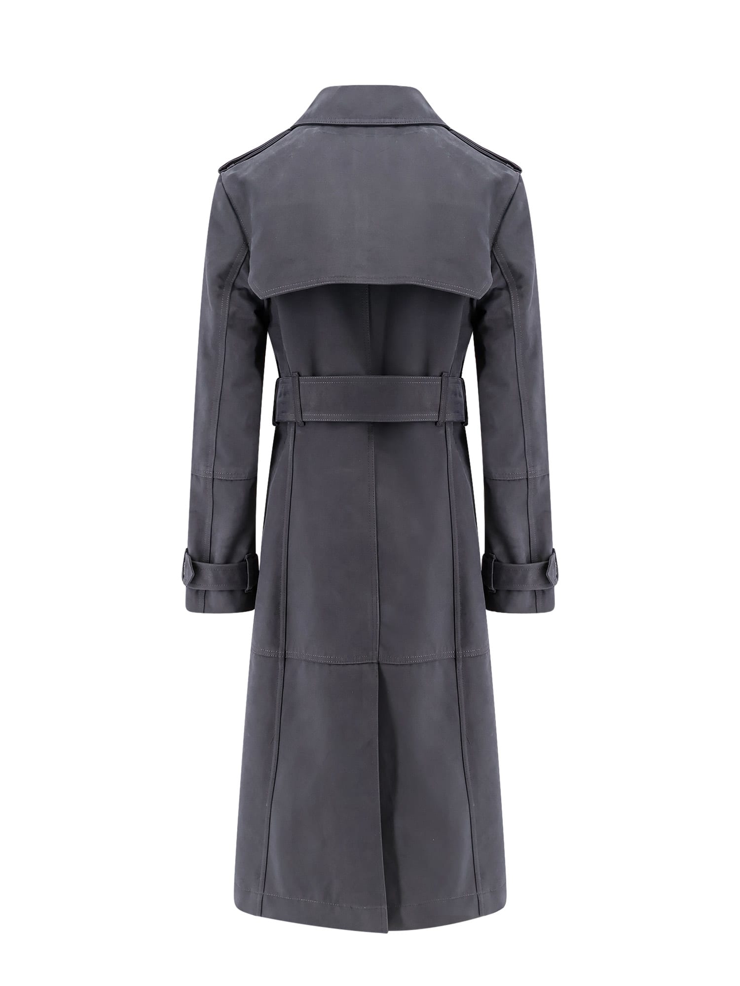 Shop Burberry Trench In Grey