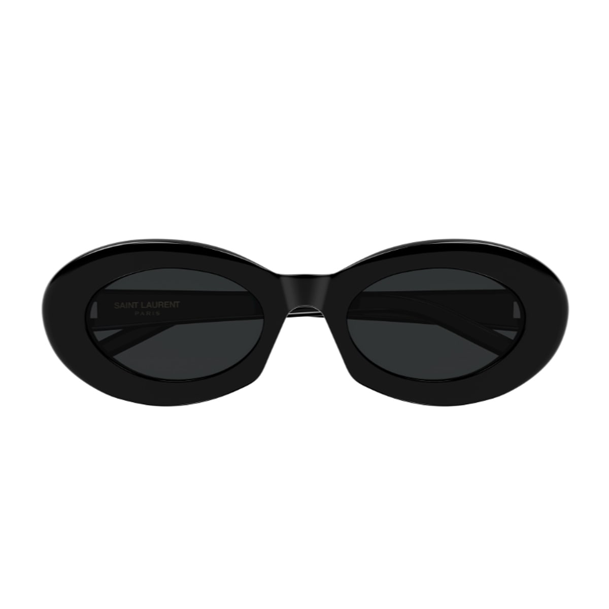 Saint Laurent Black-black-black Recycled Acetate Sunglasses In Black